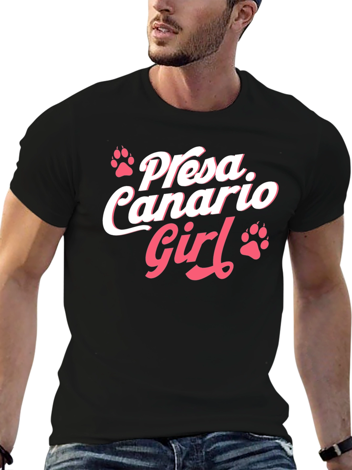 Presa Canario Girl Black T-Shirt