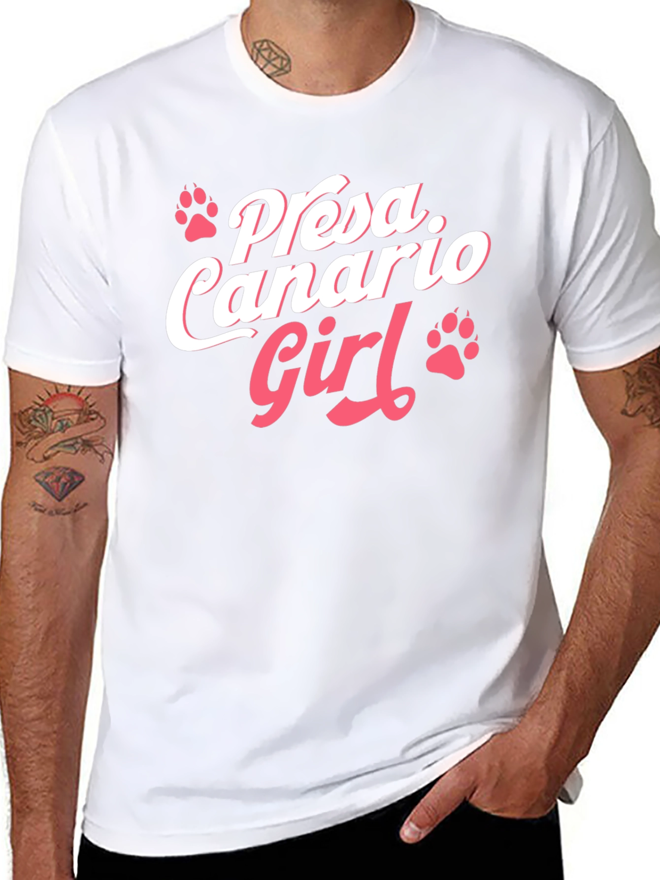 Presa Canario Girl Black T-Shirt