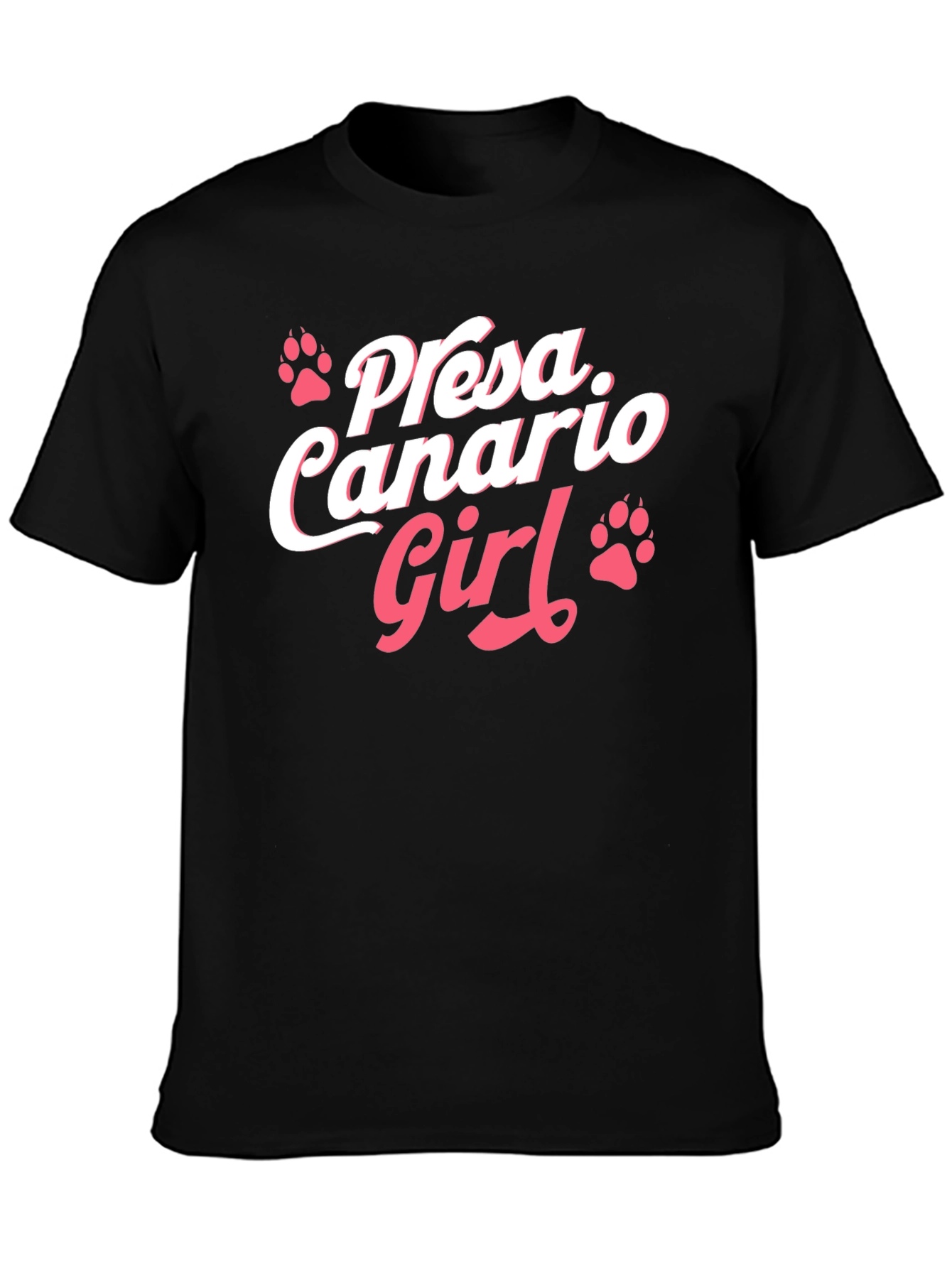 Presa Canario Girl Black T-Shirt