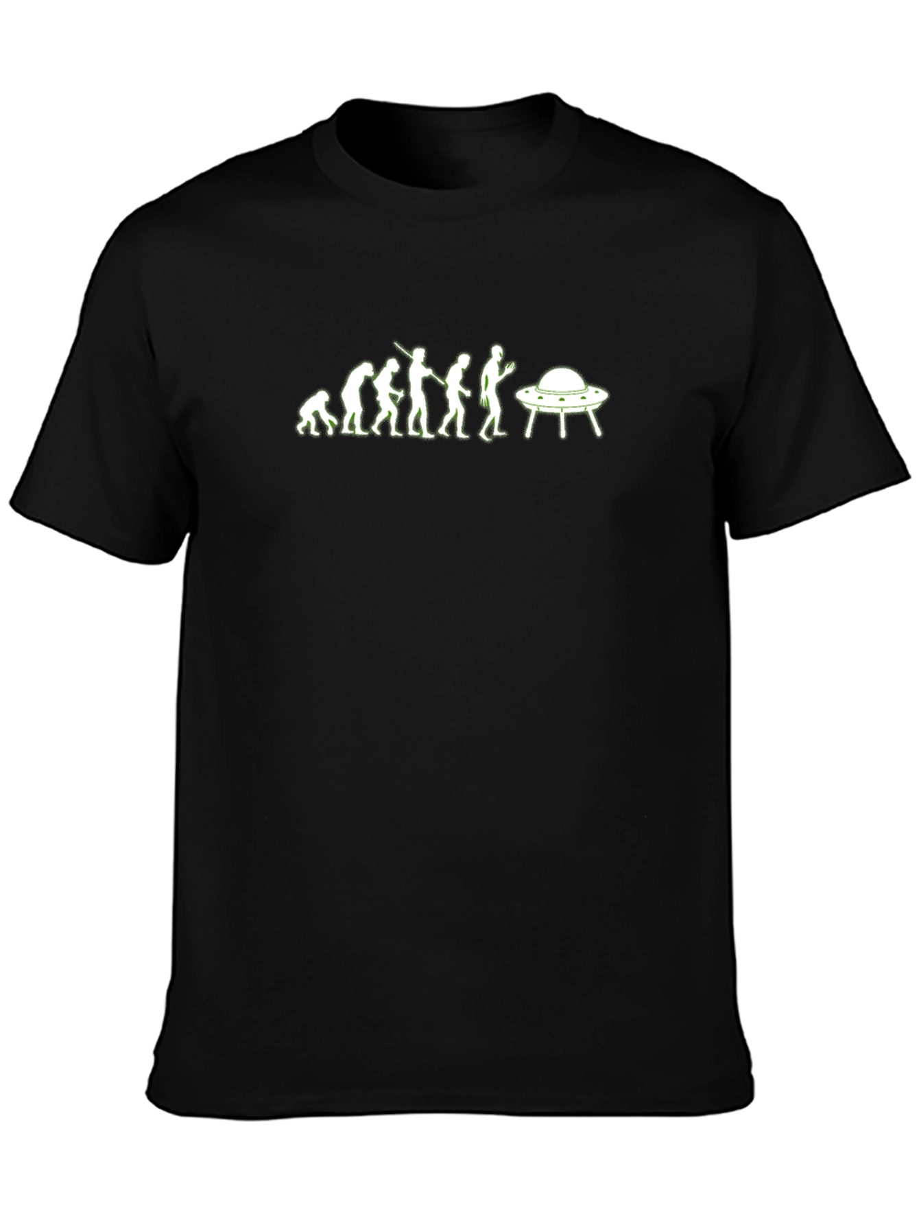 Evolution to UFO Abduction Graphic T-Shirt