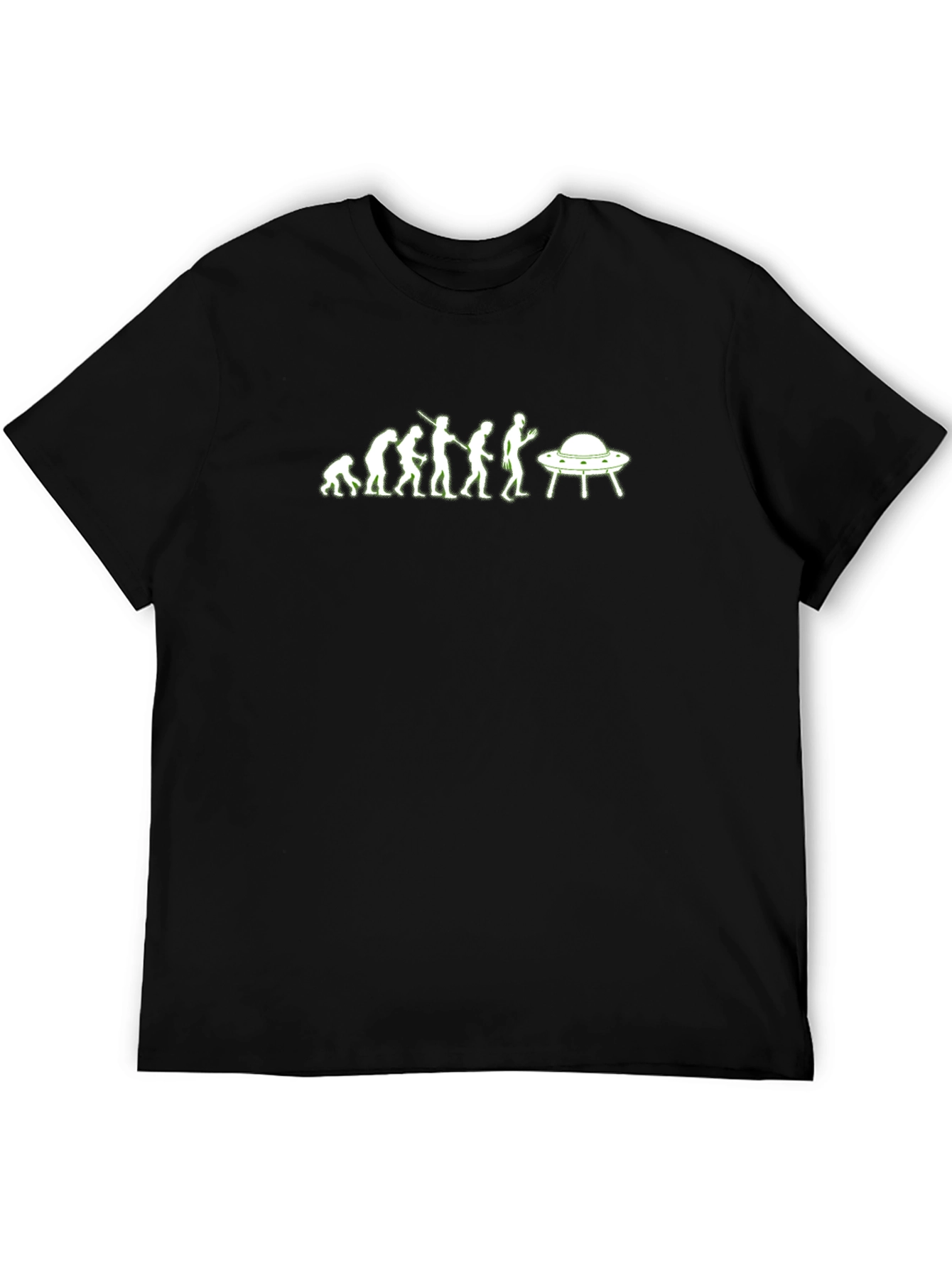 Evolution to UFO Abduction Graphic T-Shirt