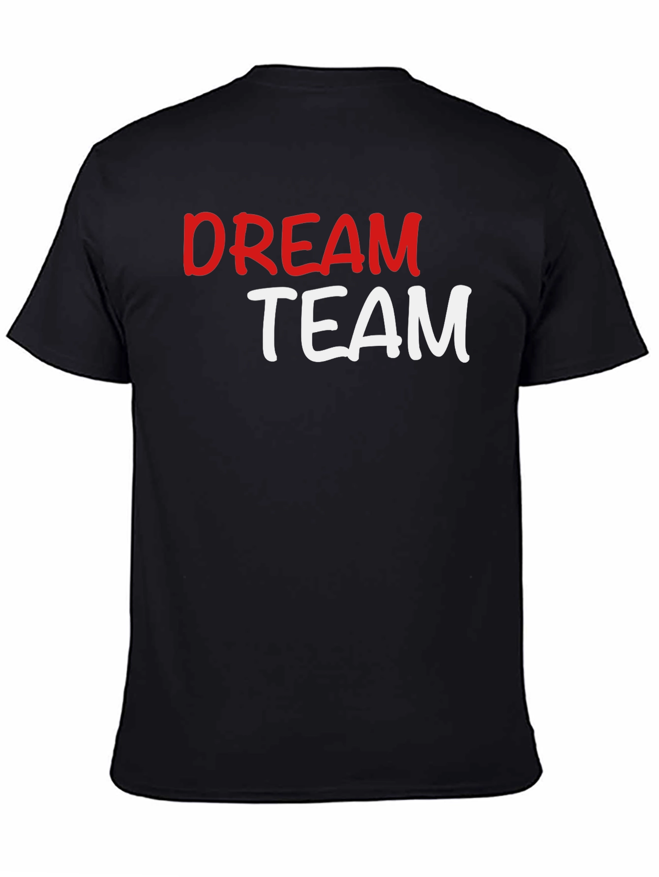 Dream Team Graphic T-Shirt - Black Crew Neck Tee