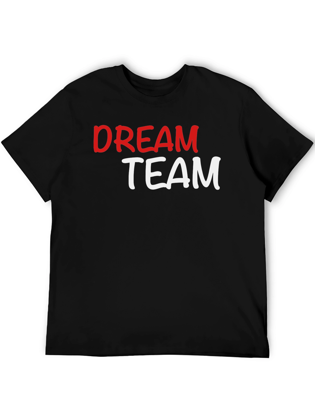 Dream Team Graphic T-Shirt - Black Crew Neck Tee