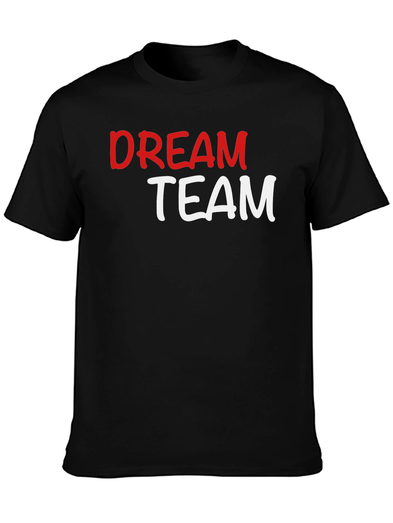 Dream Team Graphic T-Shirt - Black Crew Neck Tee