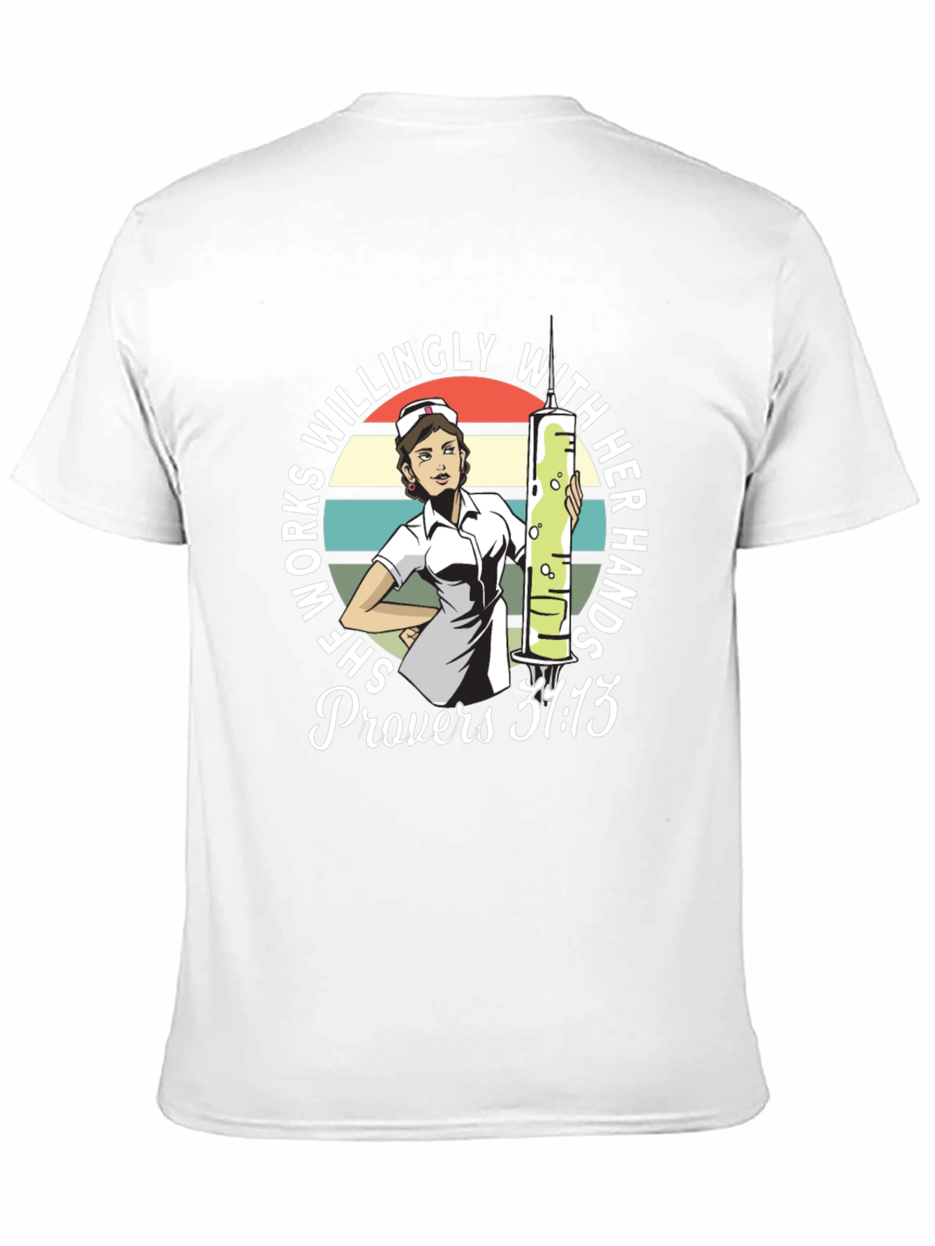 Nurse Proverbs 31:13 Graphic T-Shirt