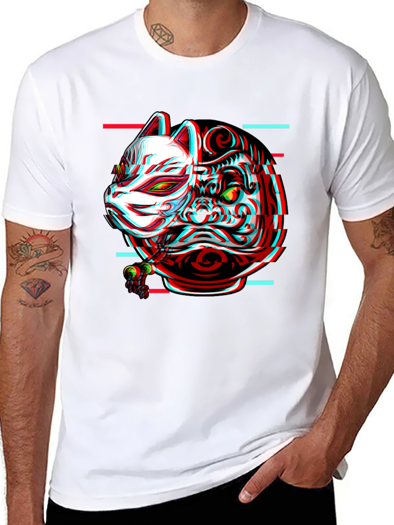 Samurai Mask Graphic T-Shirt