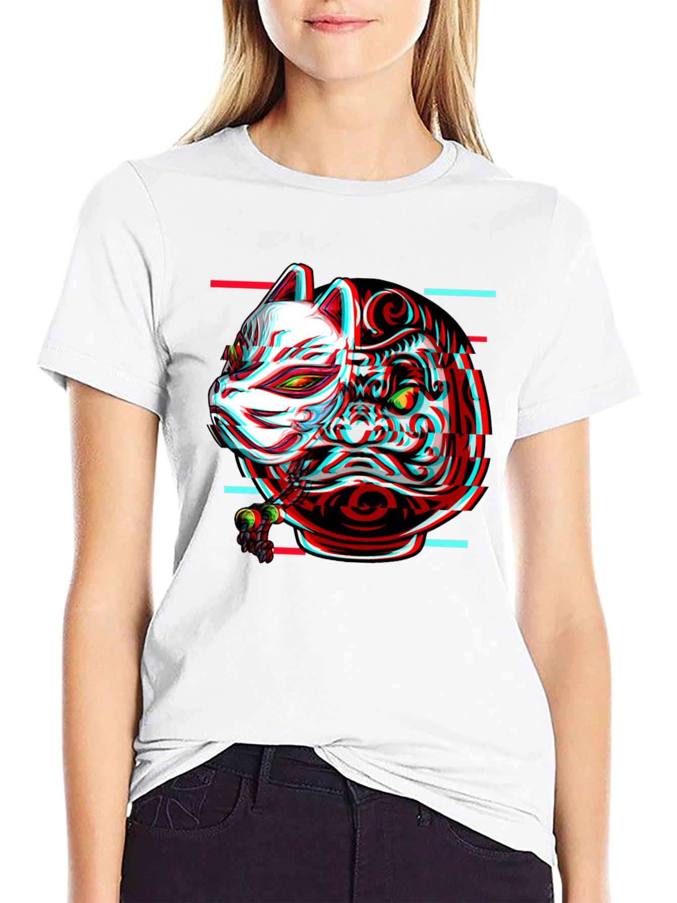 Samurai Mask Graphic T-Shirt