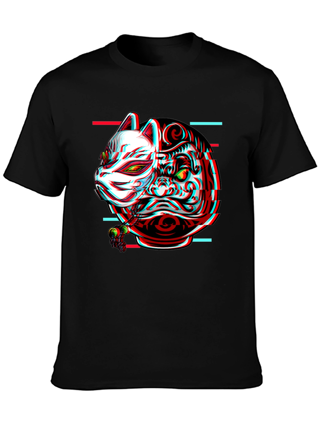 Samurai Mask Graphic T-Shirt