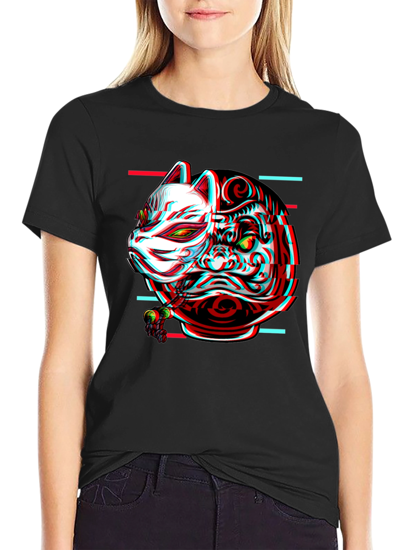 Samurai Mask Graphic T-Shirt