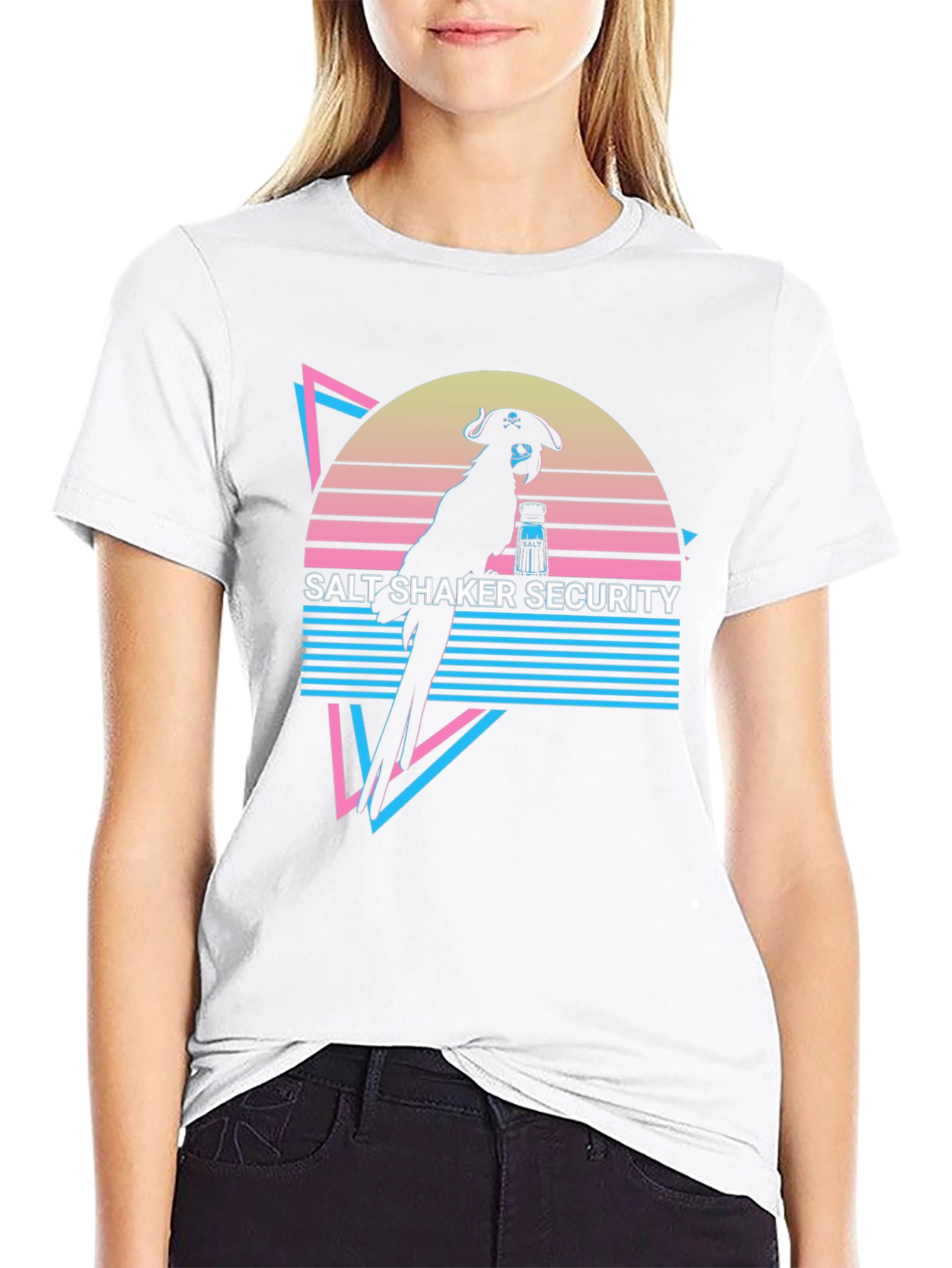 Salt Shaker Security Parrot T-Shirt