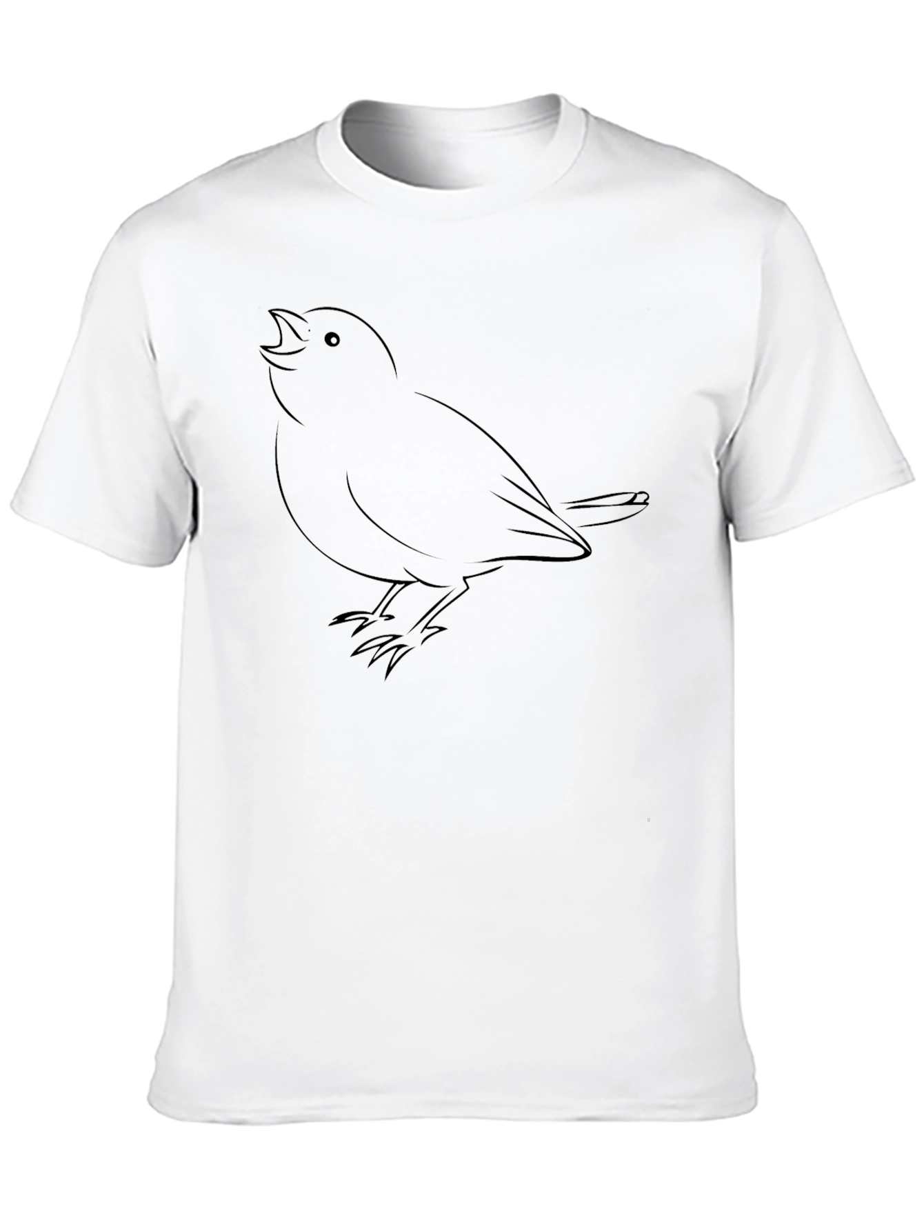 Bird Graphic Black Tee - Classic Fit