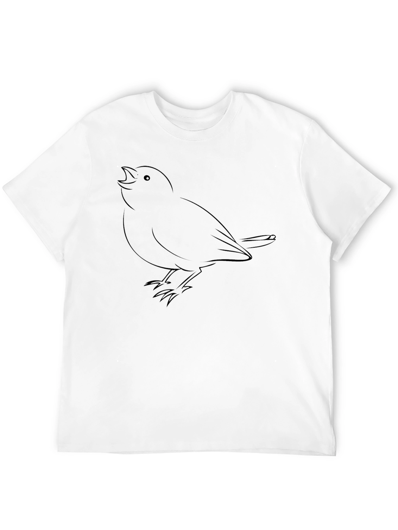 Bird Graphic Black Tee - Classic Fit