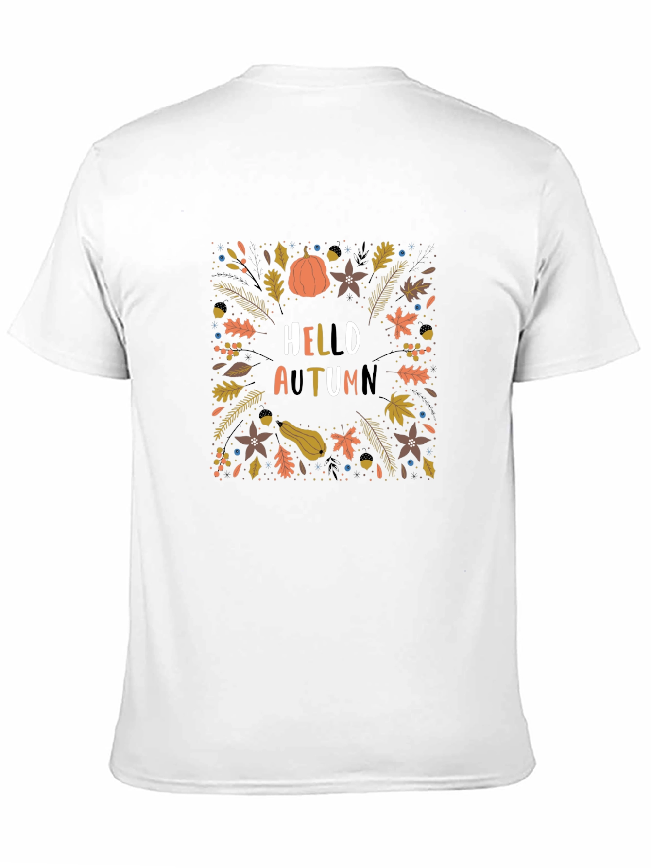 Hello Autumn Black Graphic Tee