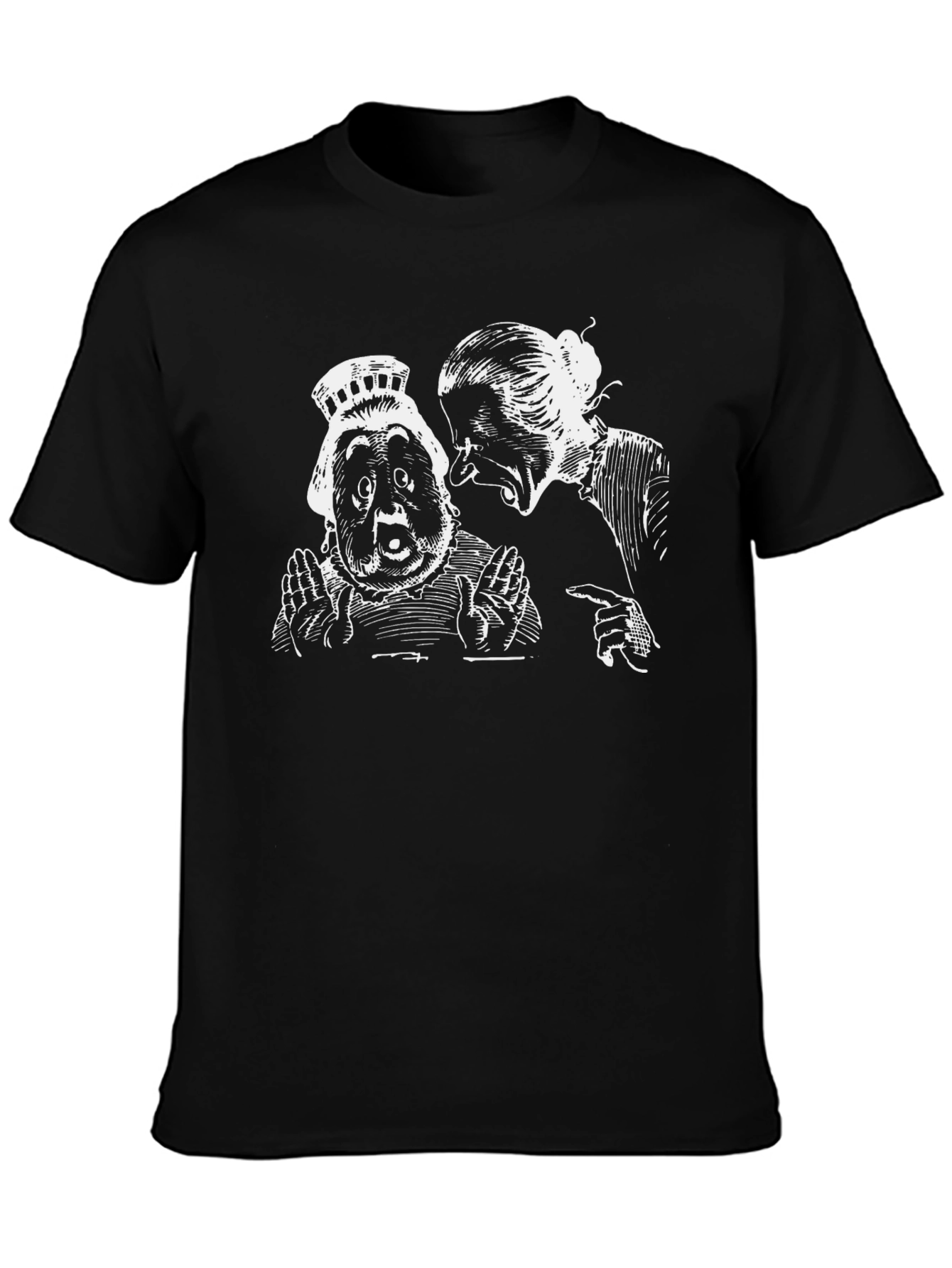 Funny Graphic T-Shirt - Two Old Women Design
