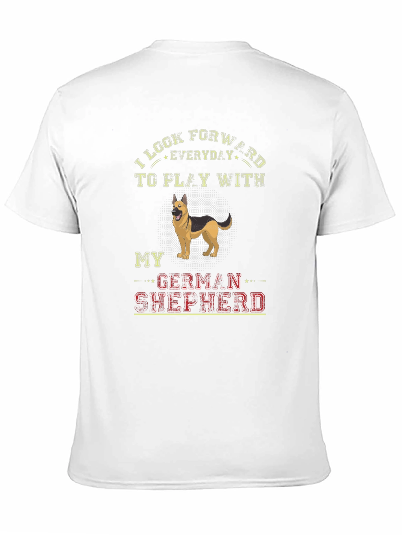 German Shepherd Dog T-Shirt: Look Forward to Play