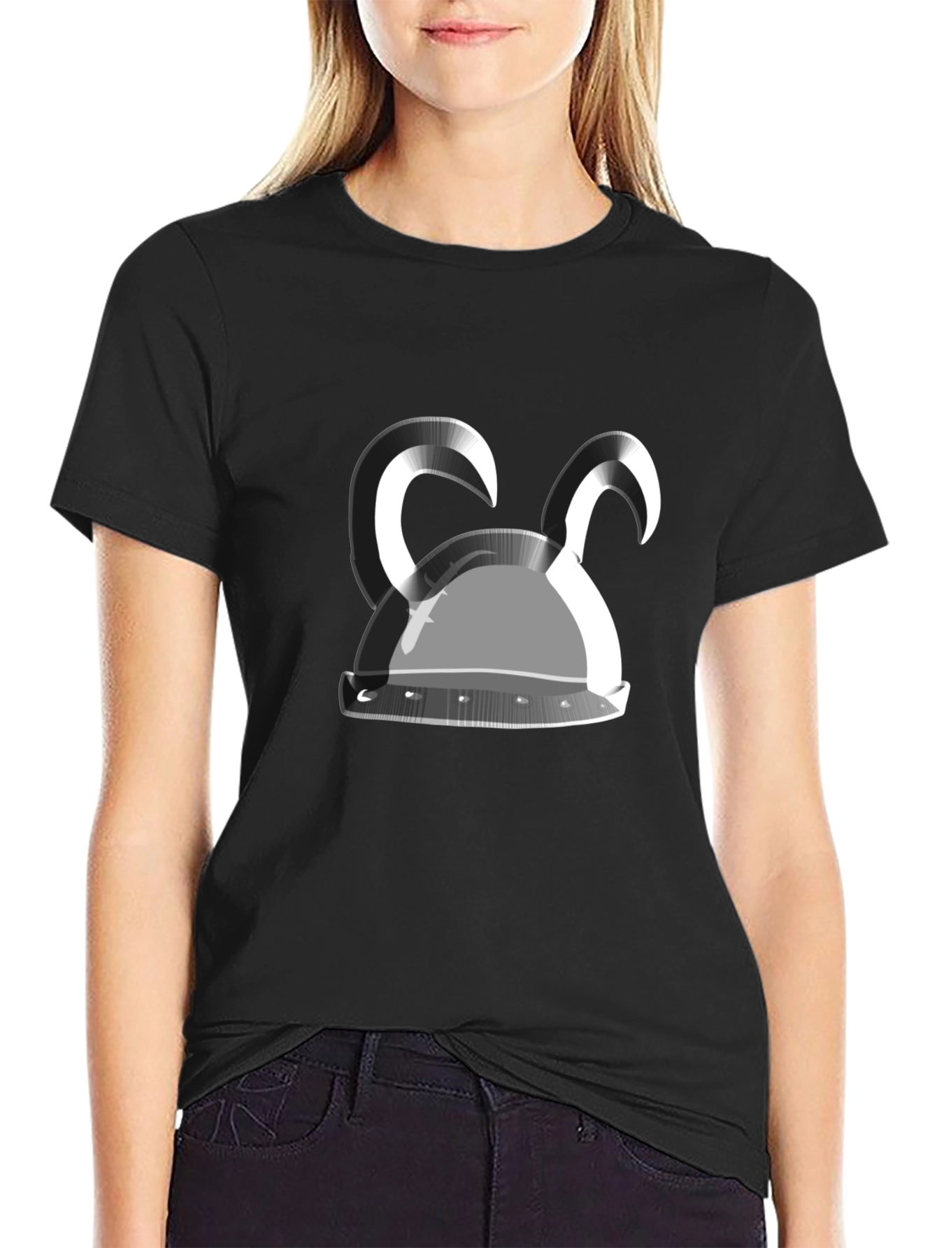 Viking Helmet T-Shirt - Bold Graphic Tee