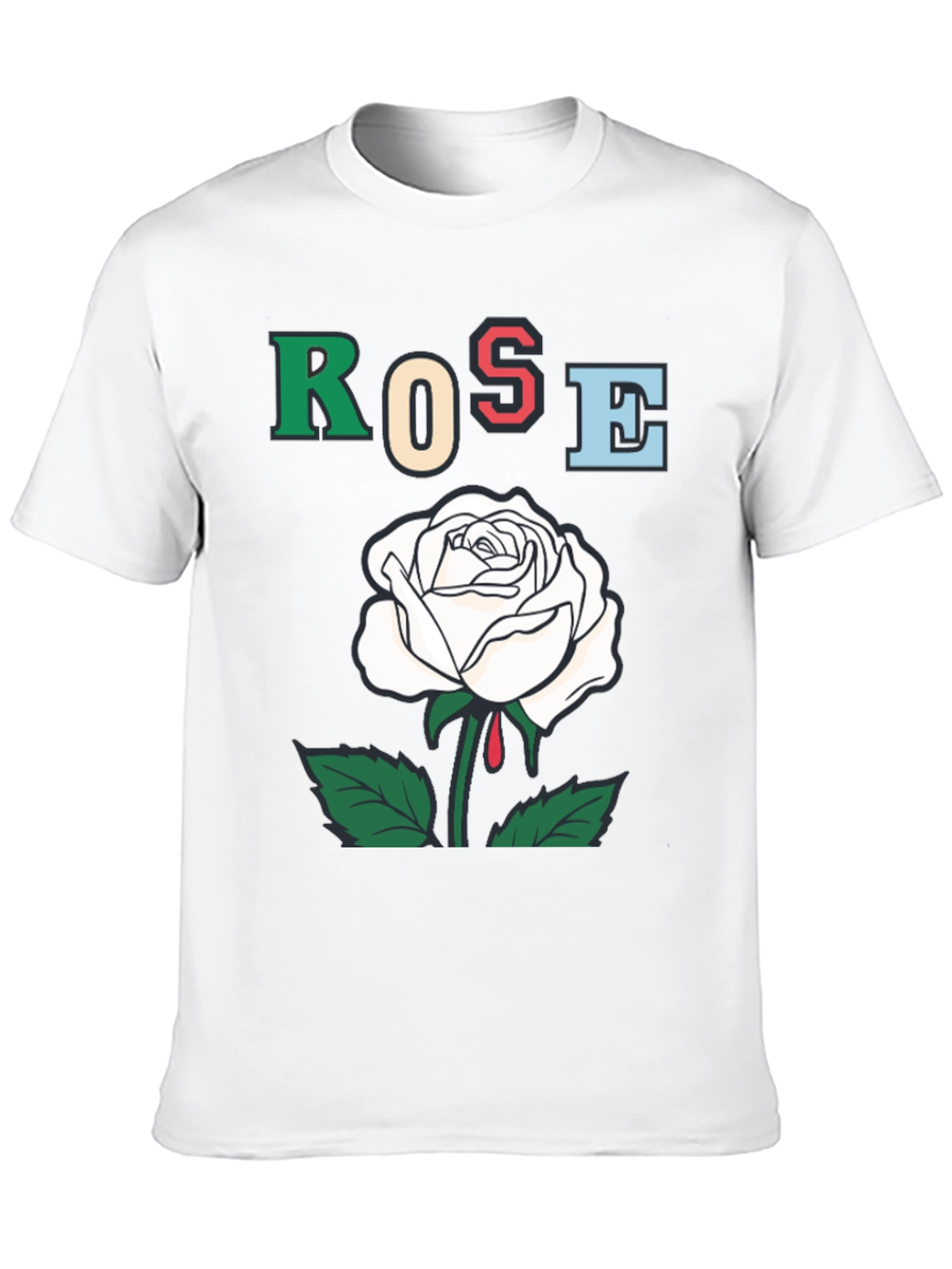 Rose Graphic T-Shirt - Bold Artistic Design