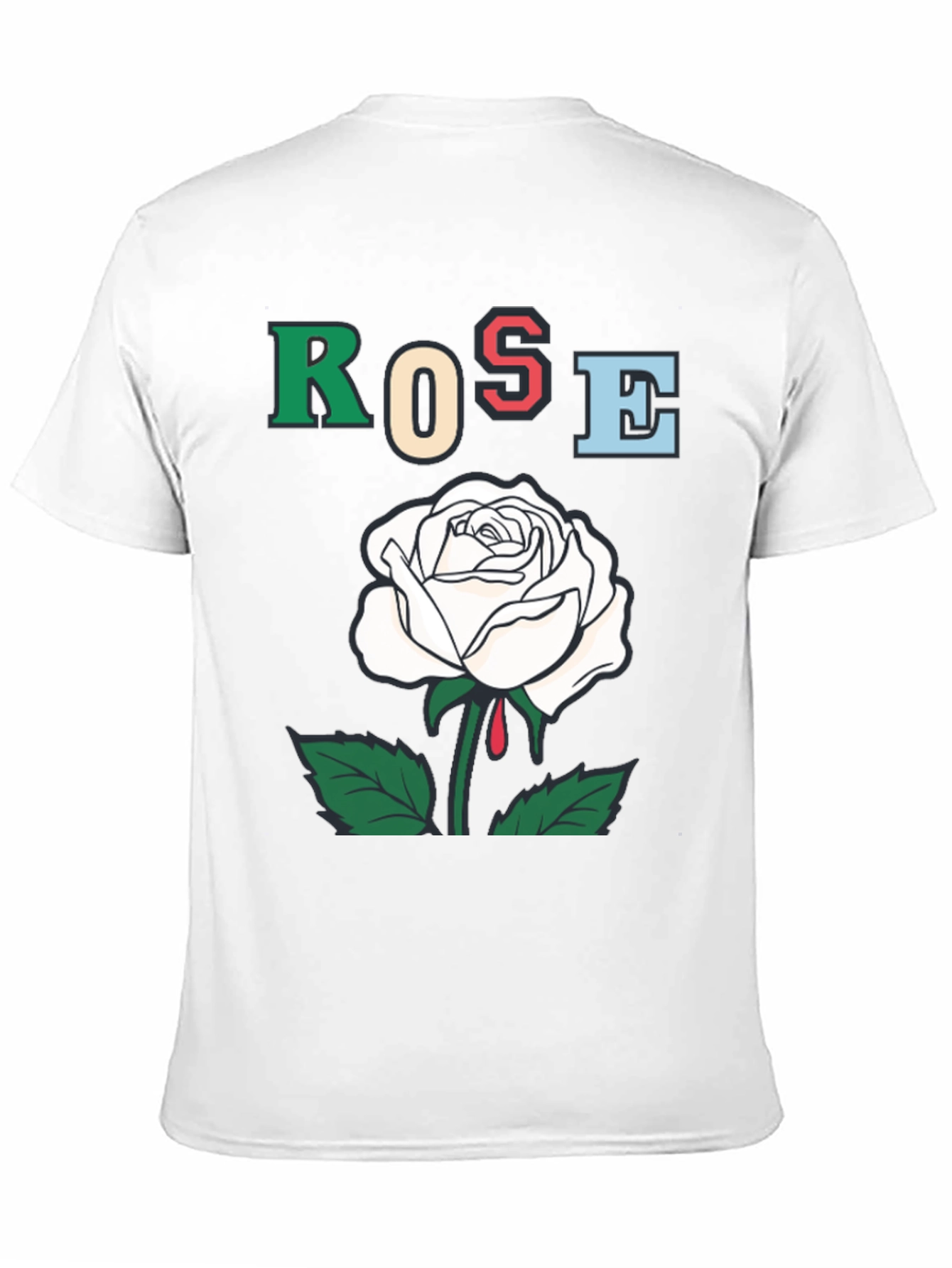 Rose Graphic T-Shirt - Bold Artistic Design