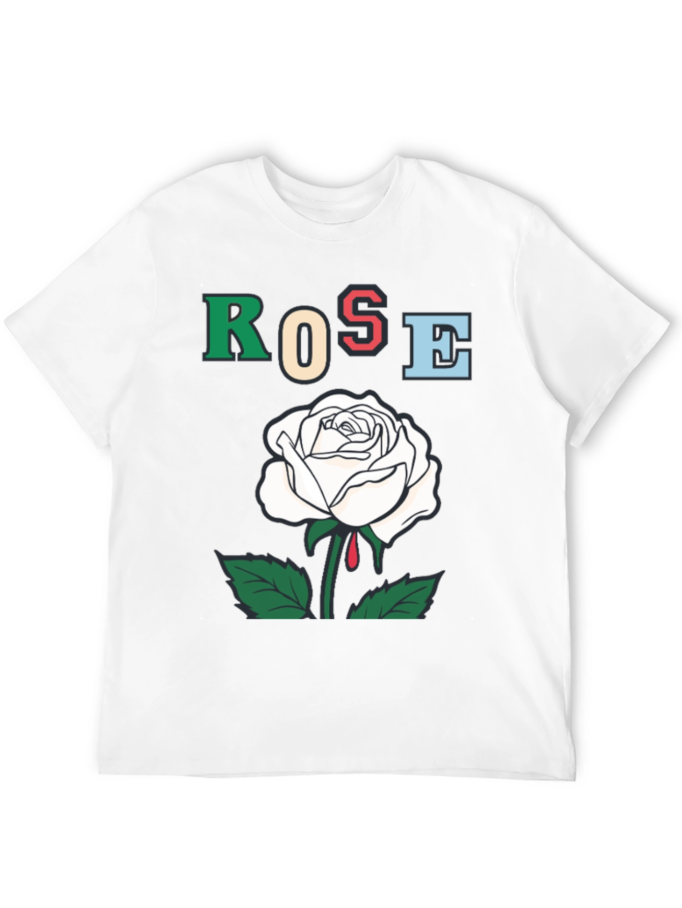 Rose Graphic T-Shirt - Bold Artistic Design