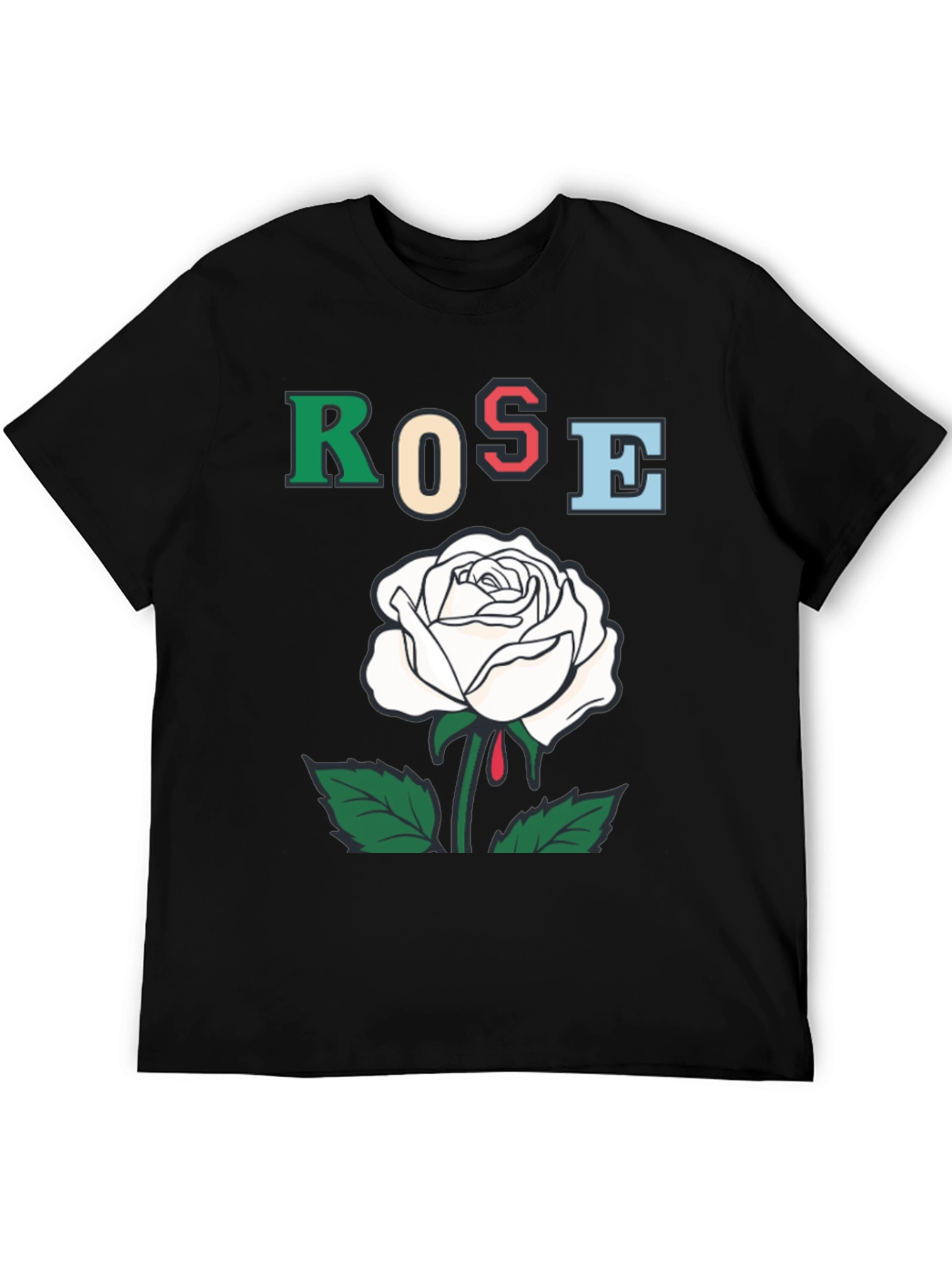 Rose Graphic T-Shirt - Bold Artistic Design