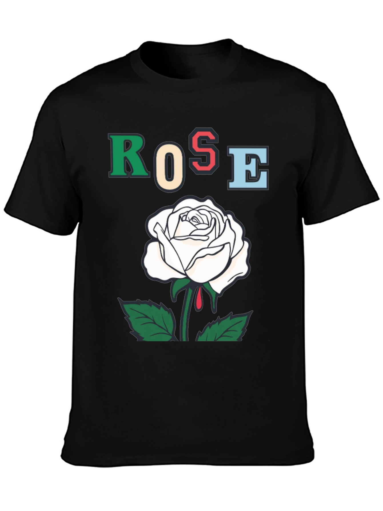 Rose Graphic T-Shirt - Bold Artistic Design