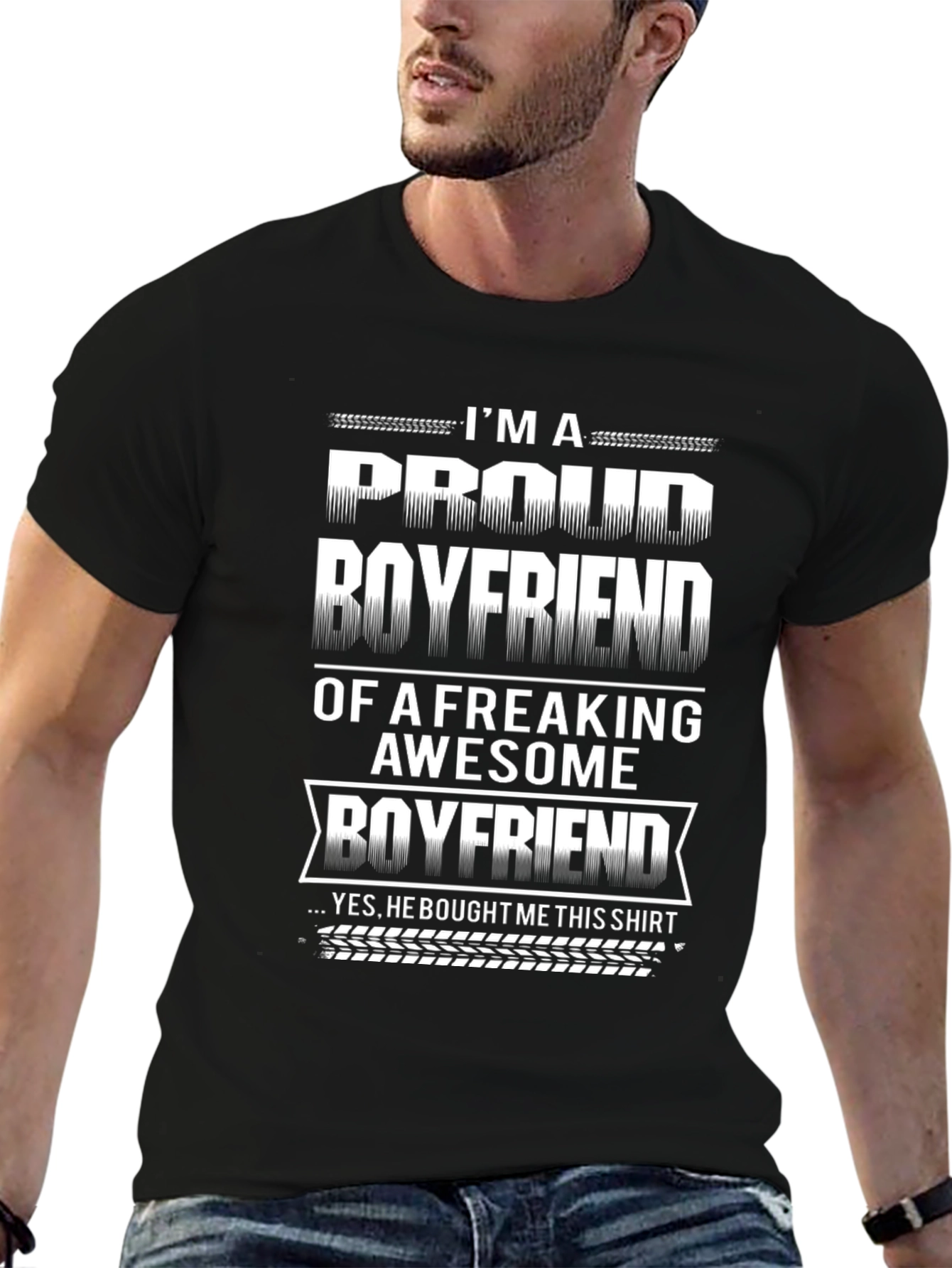 Proud Boyfriend Graphic Tee - Awesome Boyfriend Gift