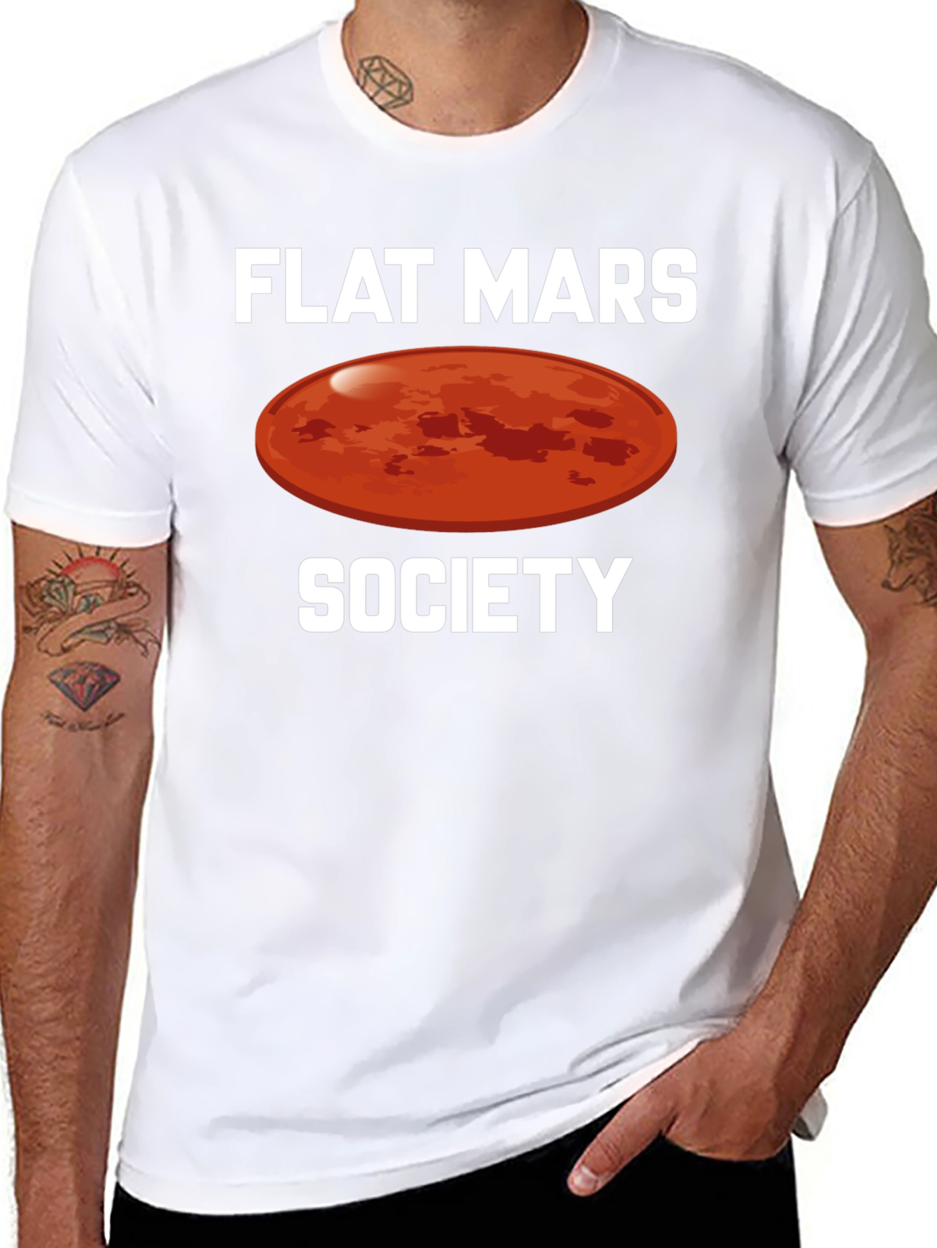 Flat Mars Society Graphic T-Shirt