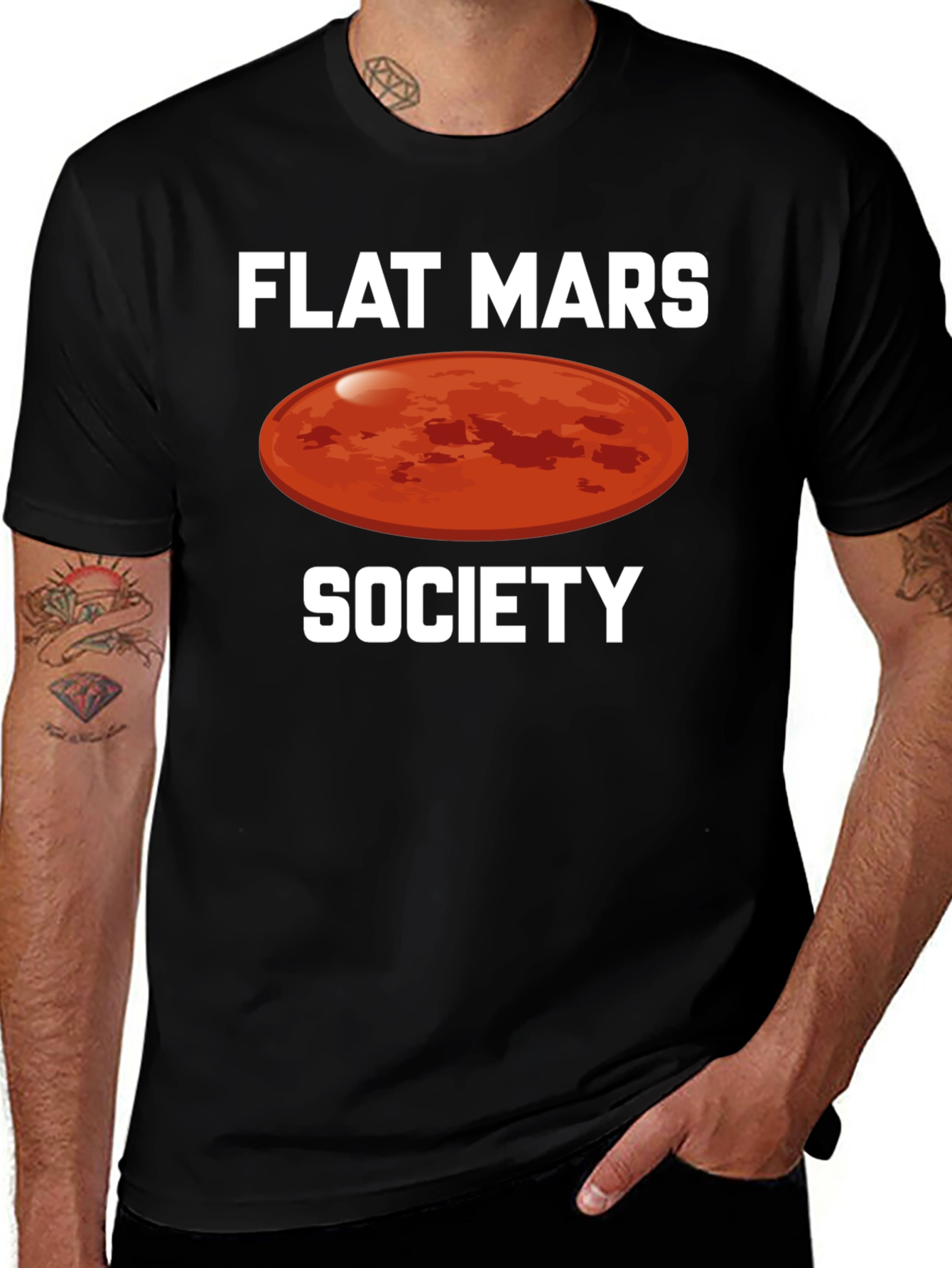 Flat Mars Society Graphic T-Shirt
