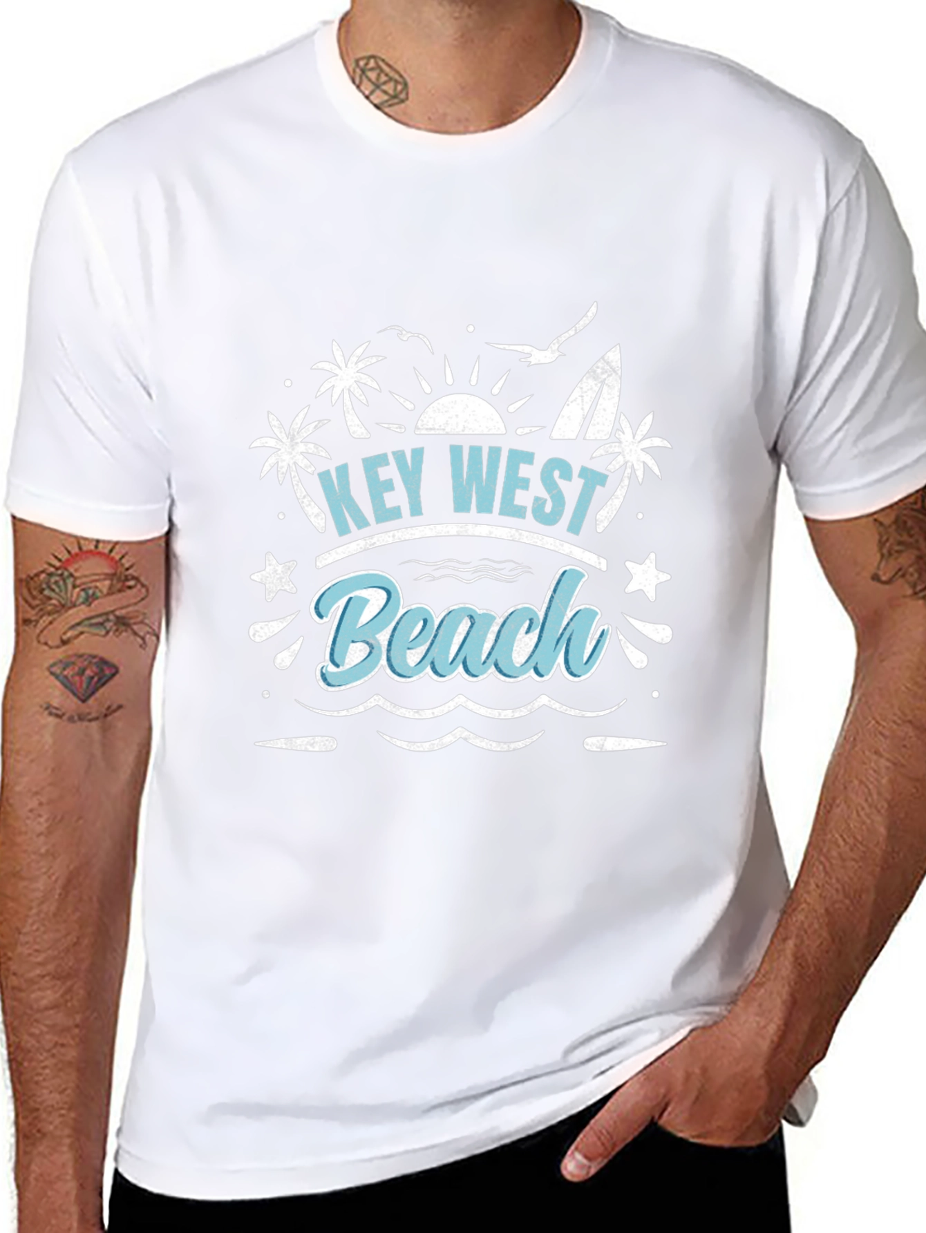 Key West Beach T-Shirt - Island Vibes