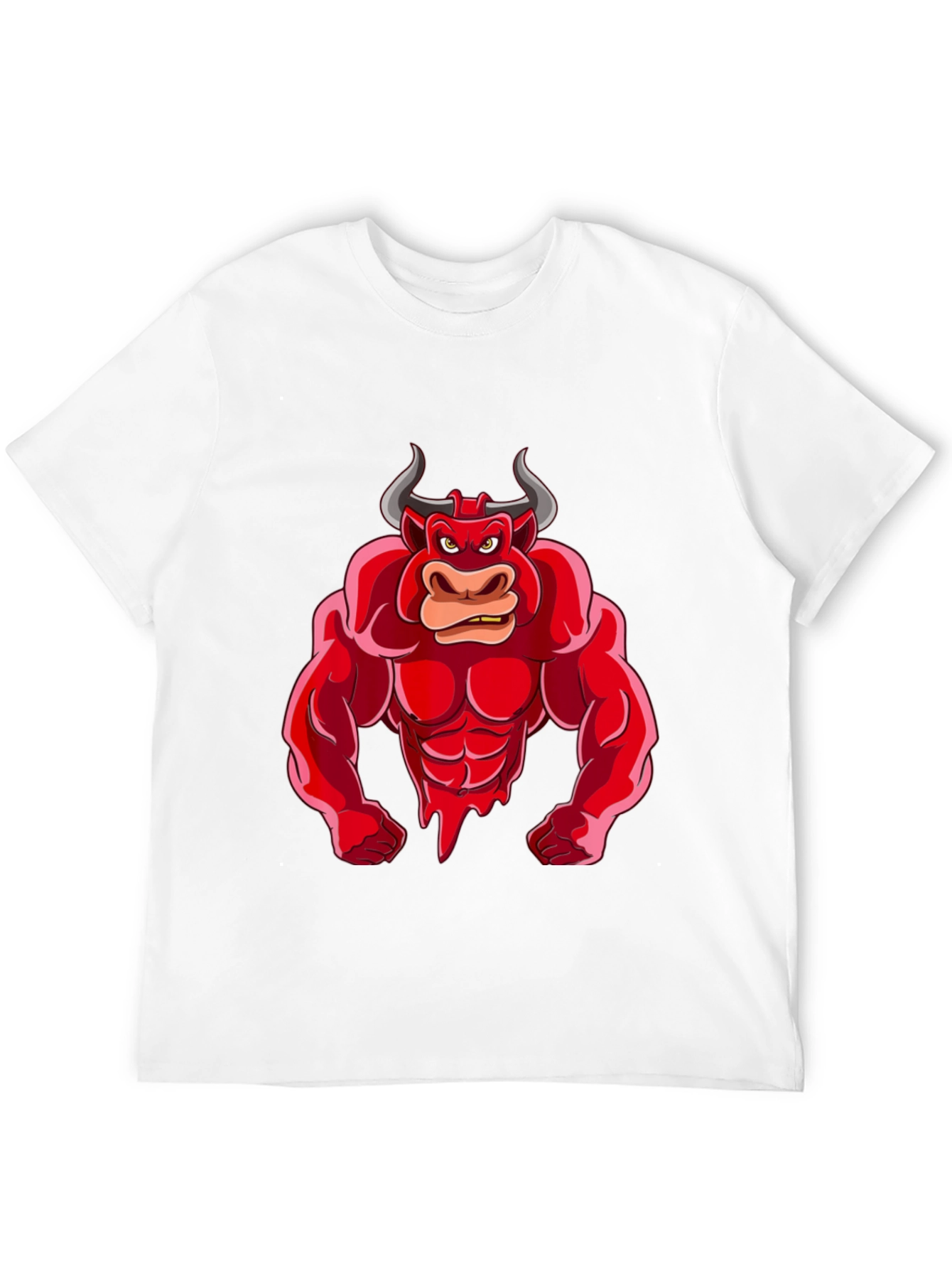 Red Bull Cartoon Graphic T-Shirt
