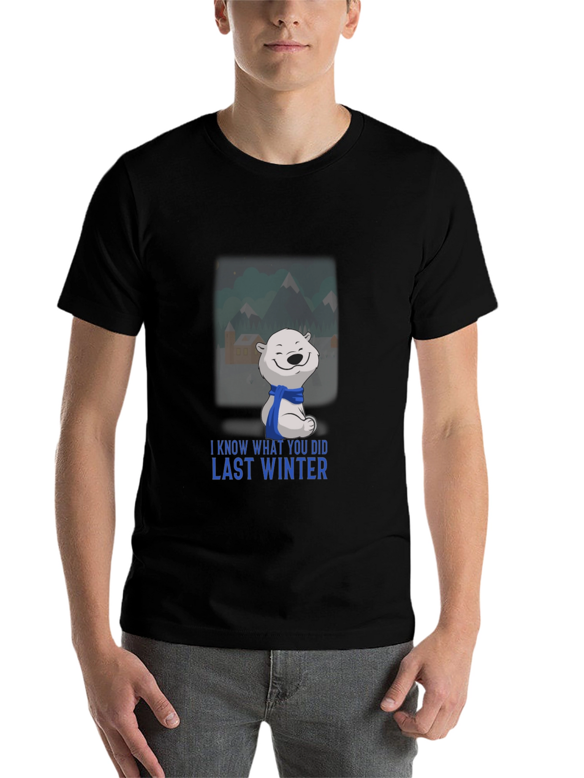 Last Winter Polar Bear Black T-Shirt