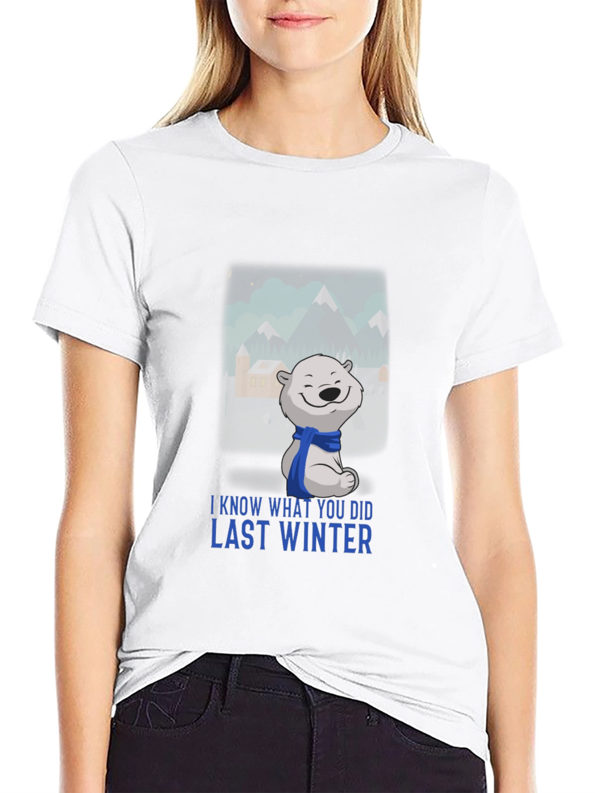 Last Winter Polar Bear Black T-Shirt