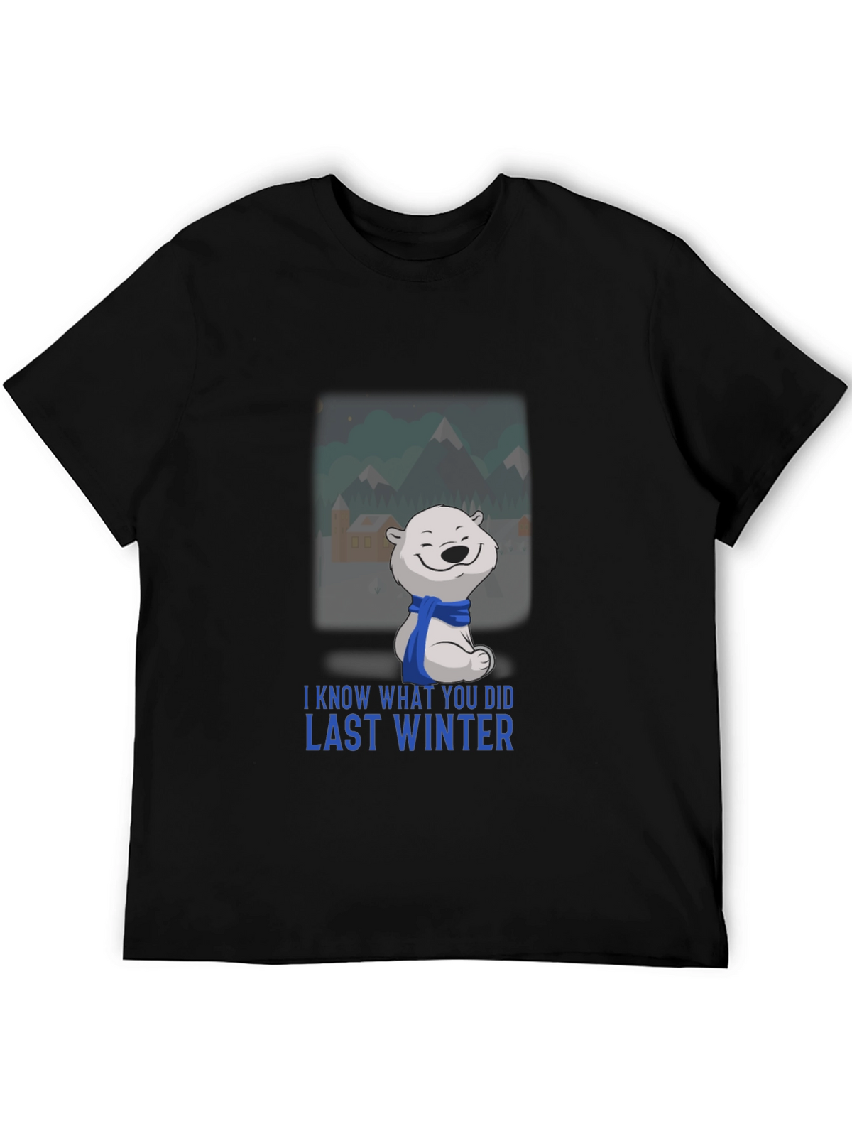 Last Winter Polar Bear Black T-Shirt