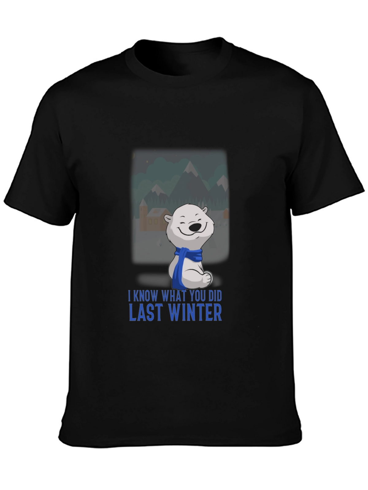 Last Winter Polar Bear Black T-Shirt