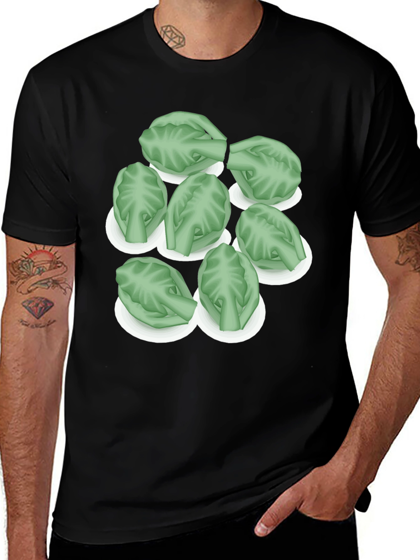 Brussels Sprouts Graphic Tee - Unique Food Shirt