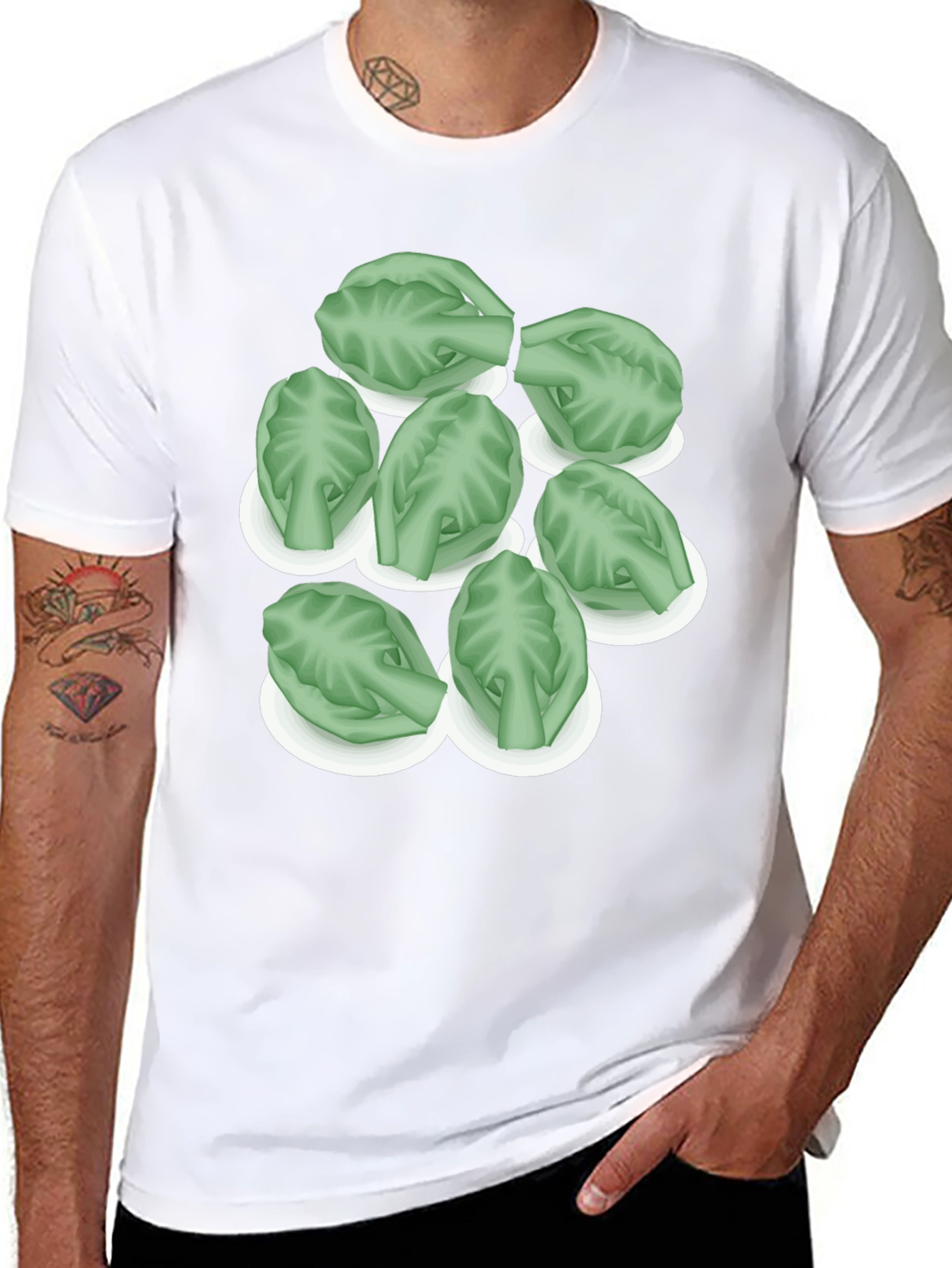 Brussels Sprouts Graphic Tee - Unique Food Shirt