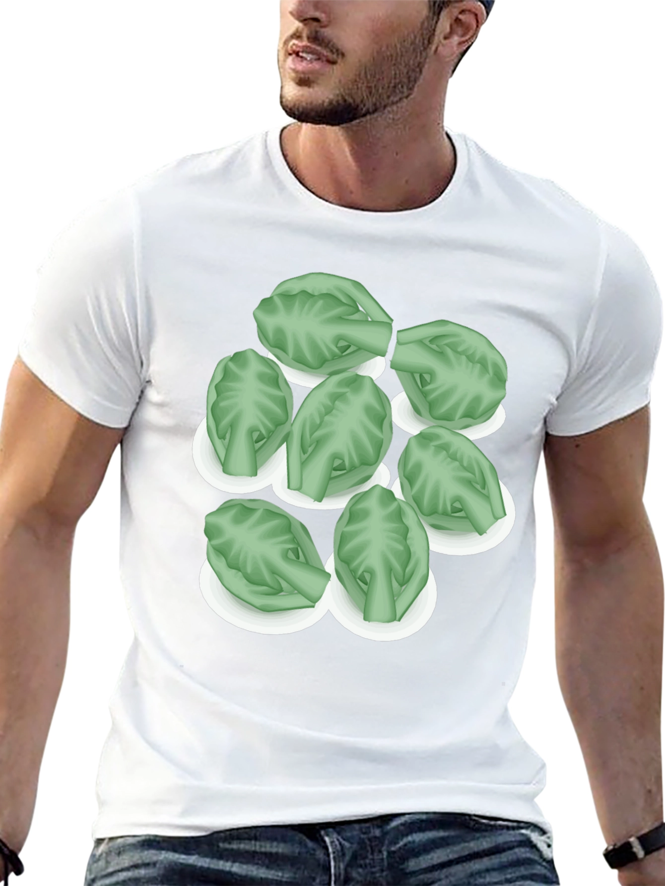 Brussels Sprouts Graphic Tee - Unique Food Shirt