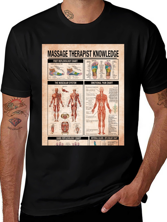 Massage Therapist Knowledge Chart T-Shirt