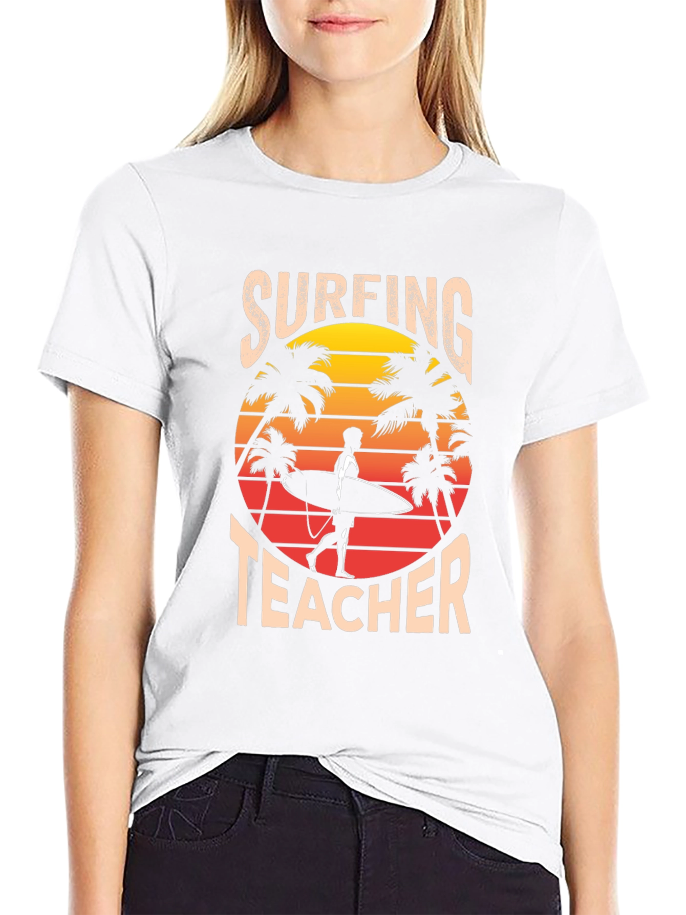 Surfing Teacher Graphic Tee - Beach Vibes