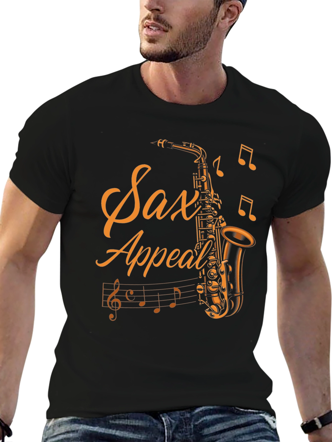 Sax Appeal Black T-Shirt