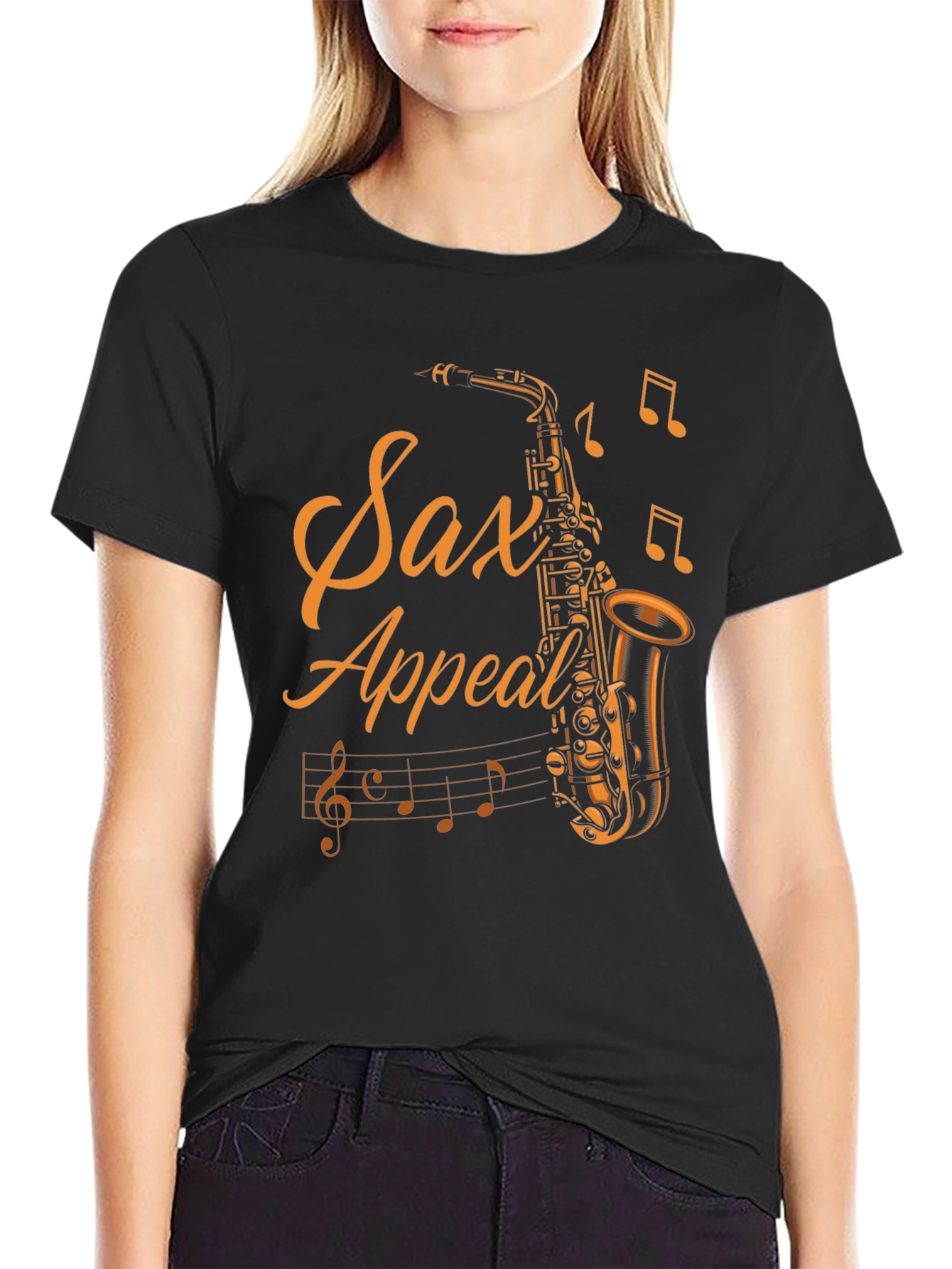 Sax Appeal Black T-Shirt