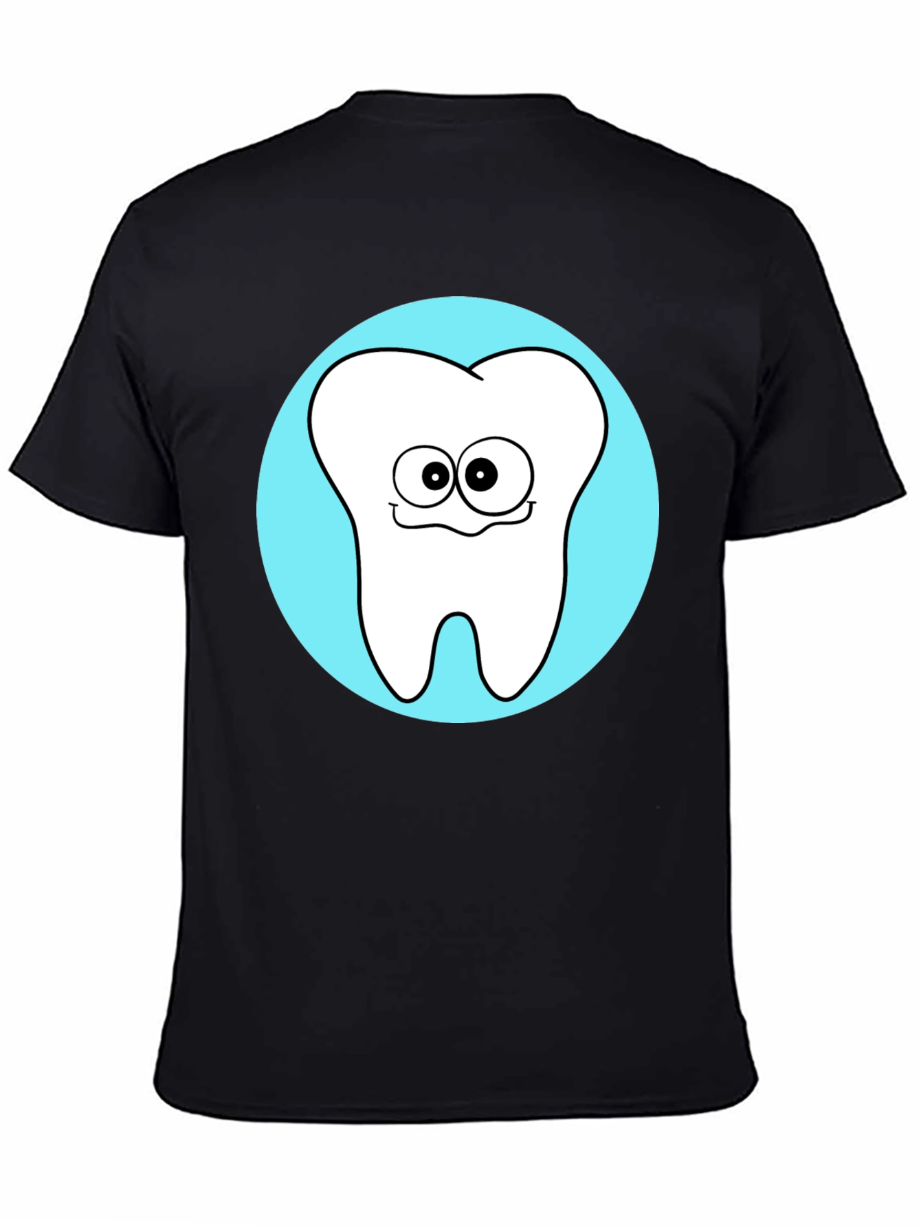 Funny Tooth Graphic T-Shirt - Black Cotton Tee