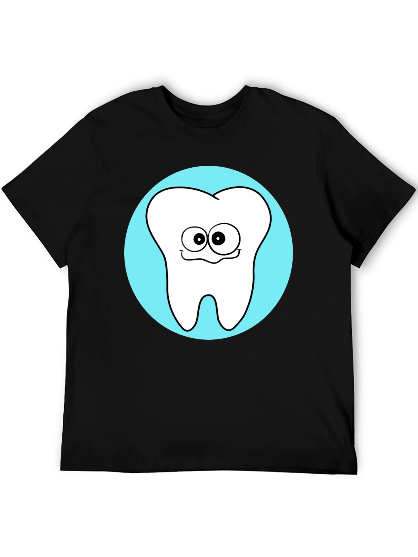 Funny Tooth Graphic T-Shirt - Black Cotton Tee
