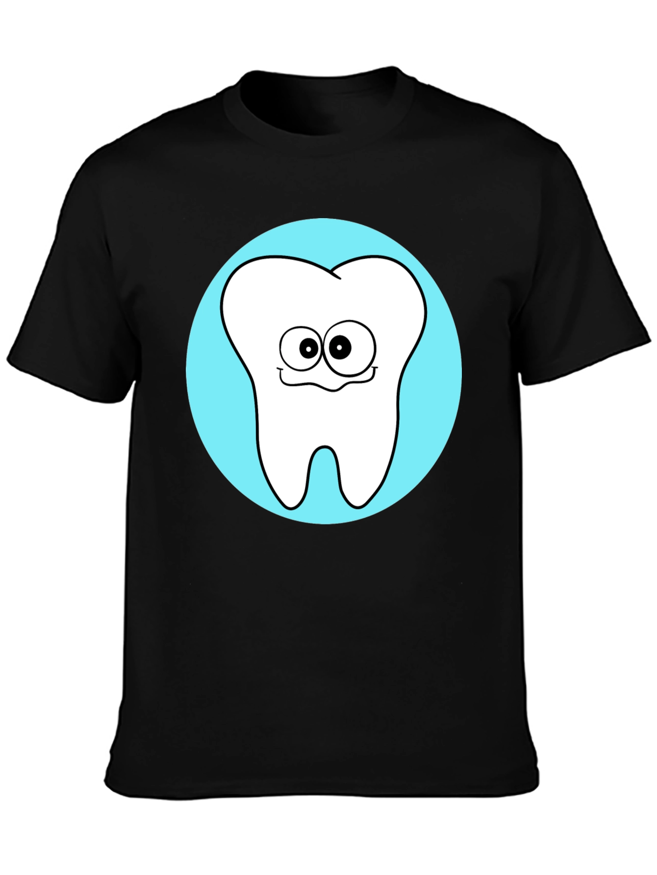 Funny Tooth Graphic T-Shirt - Black Cotton Tee
