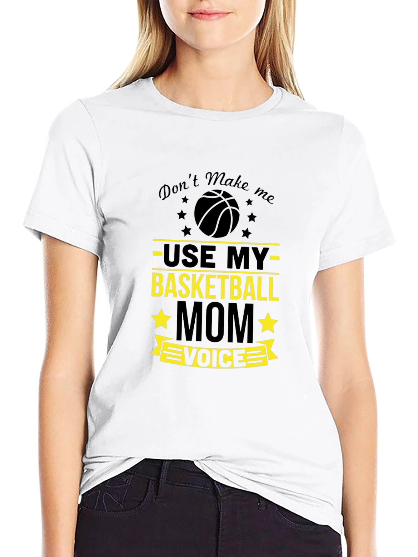 Basketball Mom T-Shirt - Use My Voice Graphic Tee