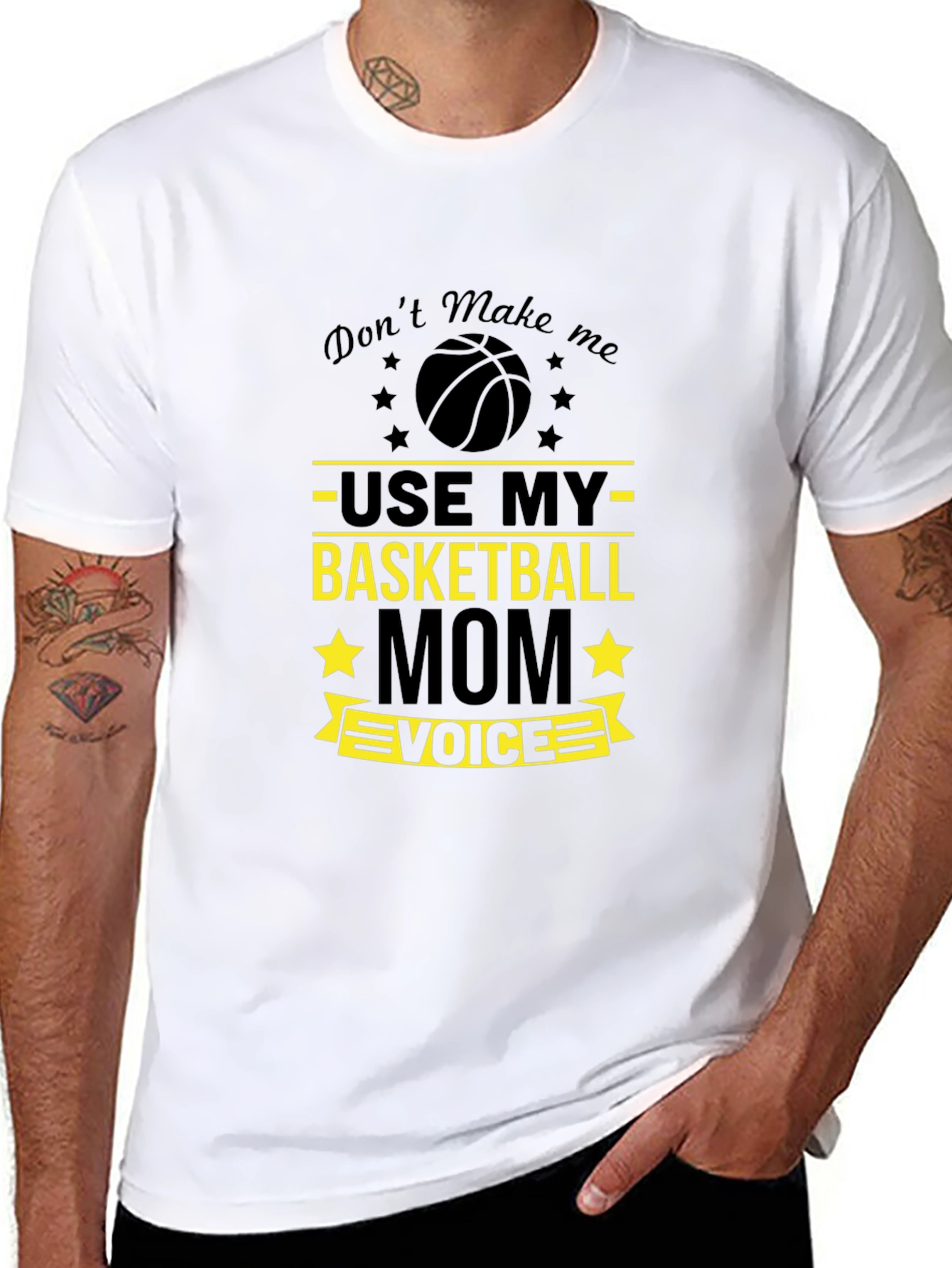 Basketball Mom T-Shirt - Use My Voice Graphic Tee
