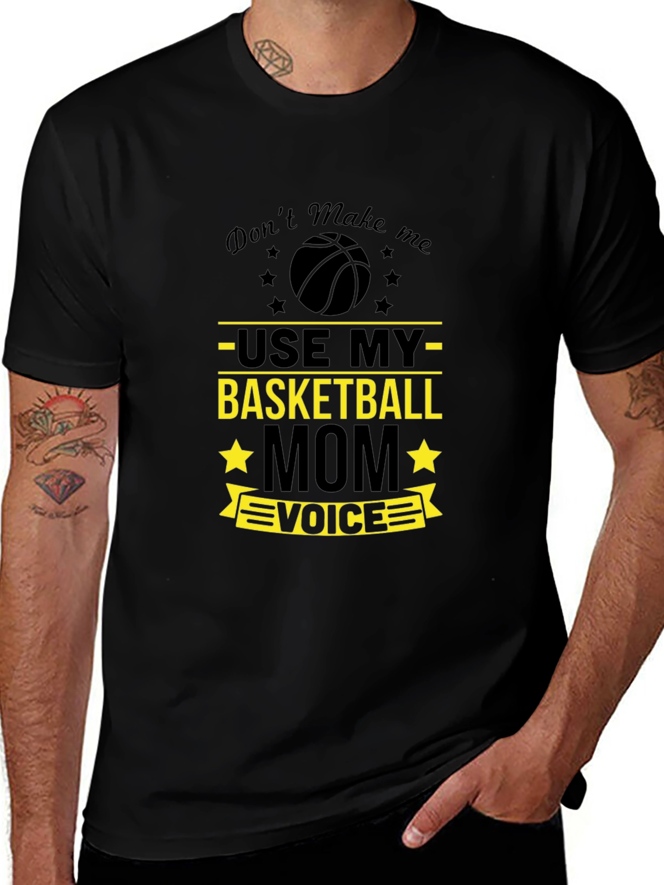 Basketball Mom T-Shirt - Use My Voice Graphic Tee