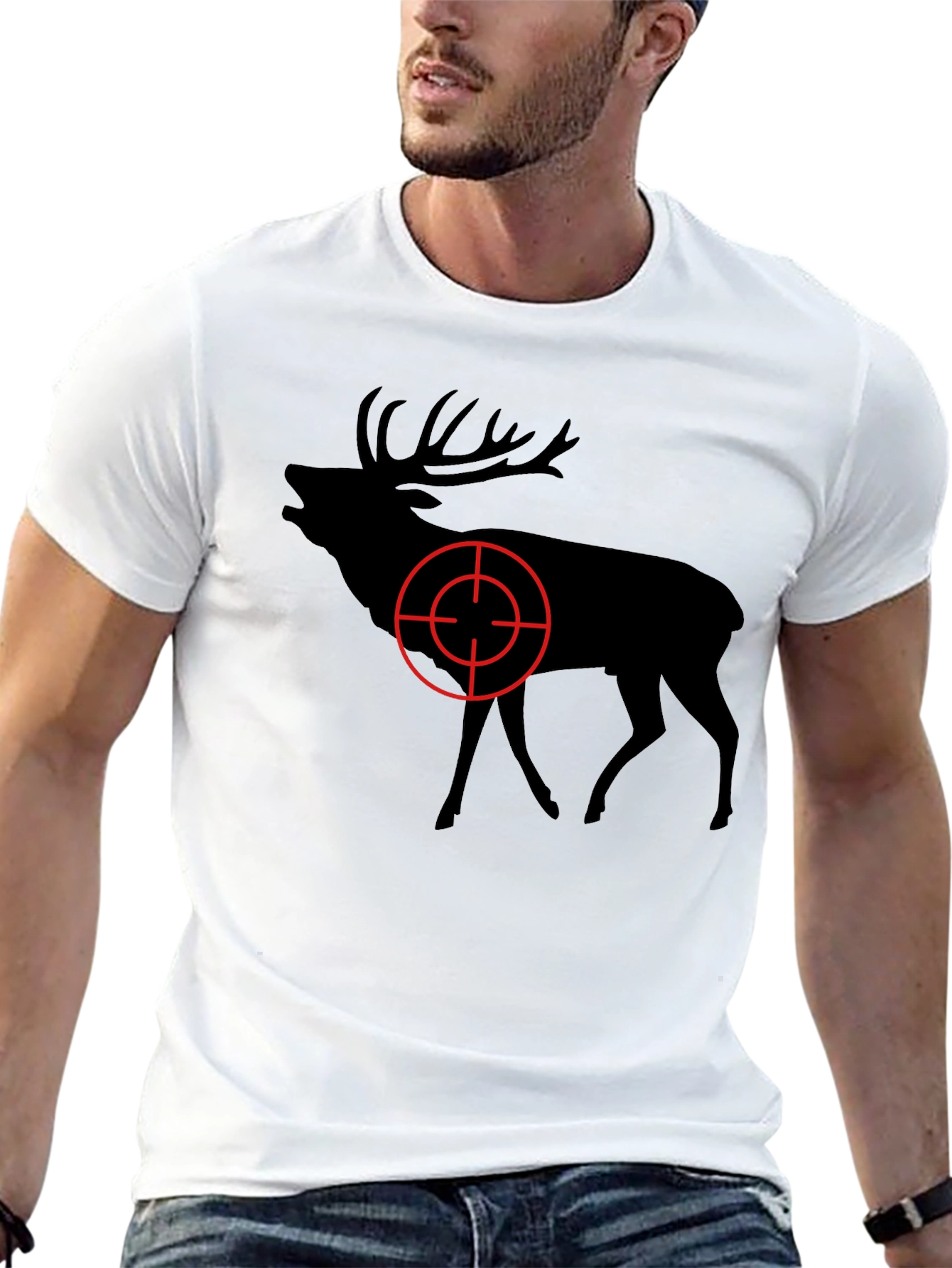Deer Target Graphic Tee - Hunting Season T-Shirt