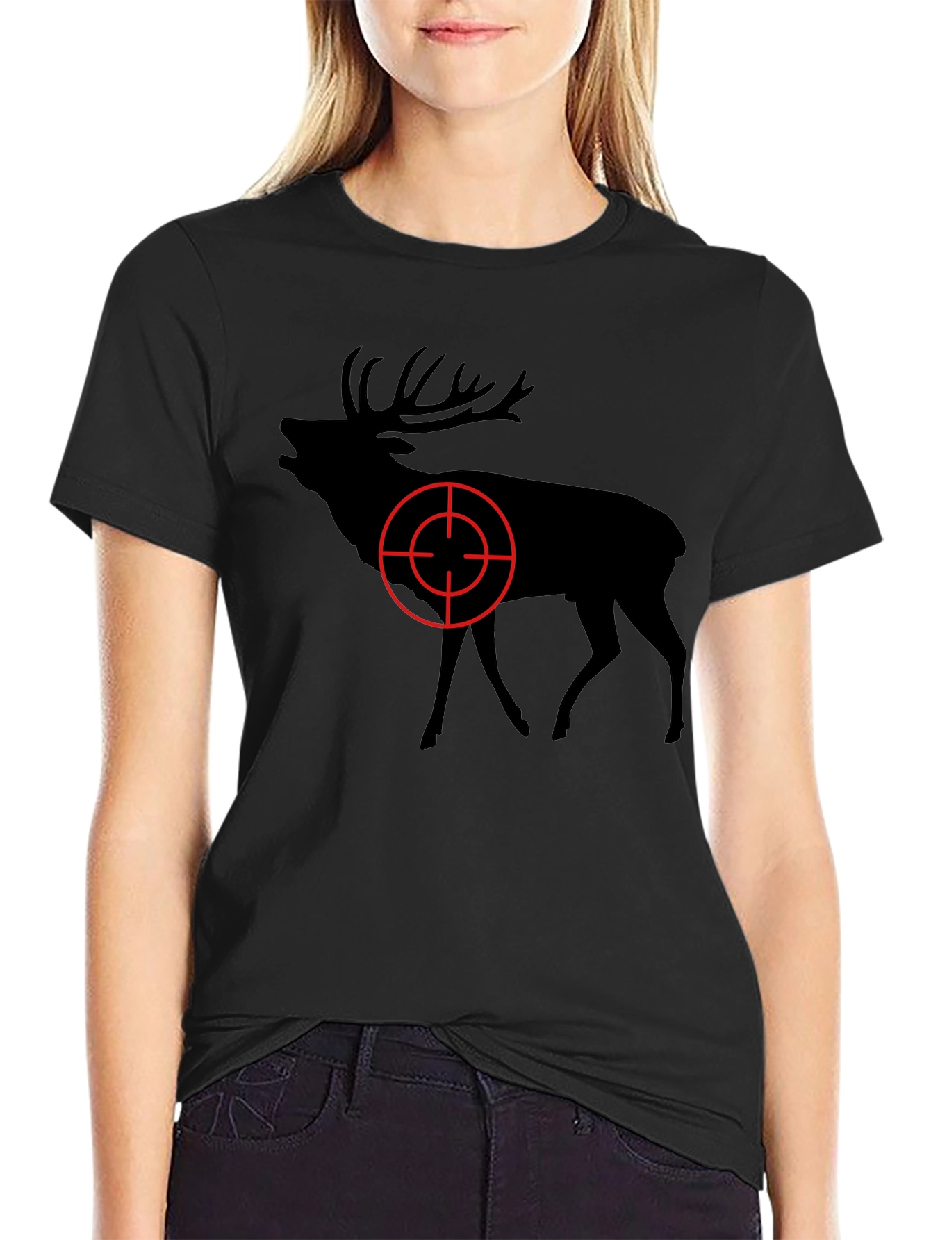 Deer Target Graphic Tee - Hunting Season T-Shirt