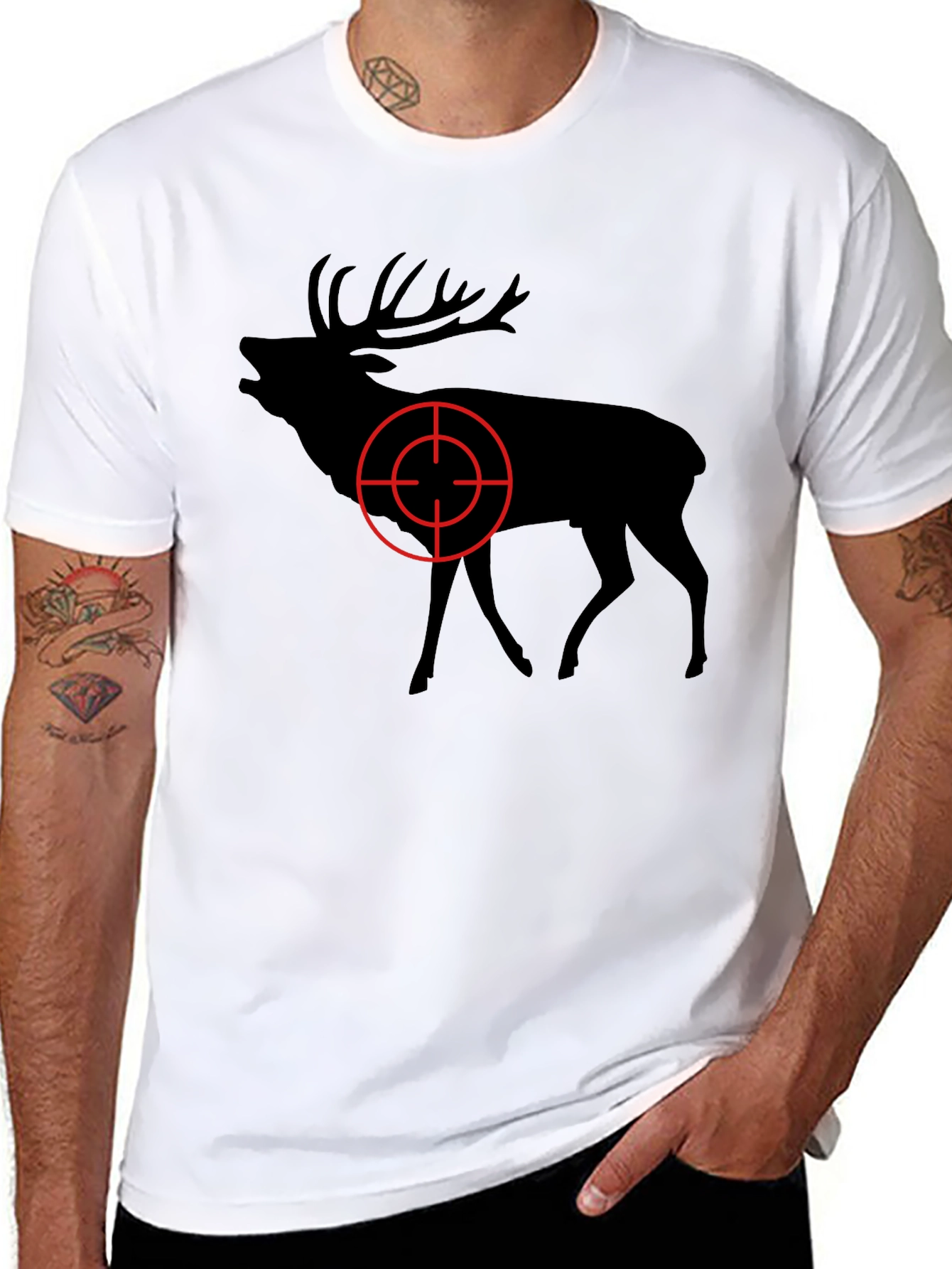 Deer Target Graphic Tee - Hunting Season T-Shirt